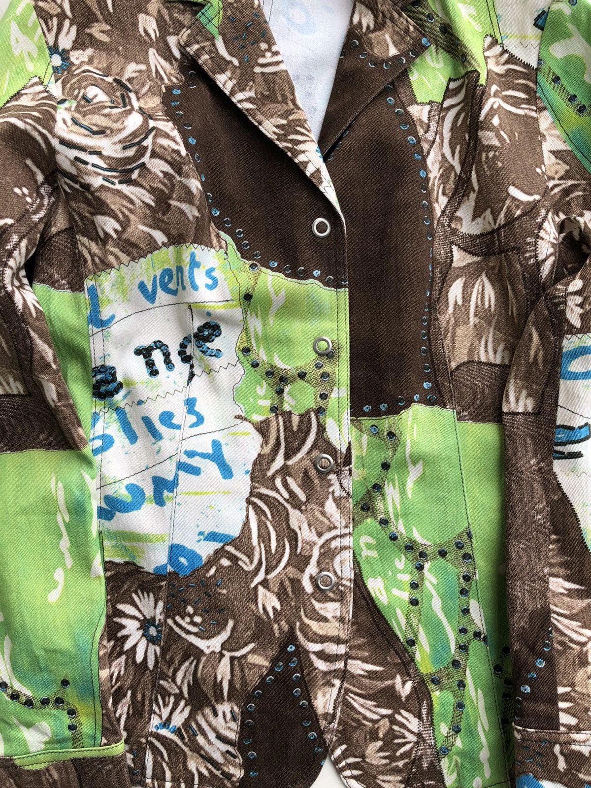 Kansai Yamamoto Kansai Yamamoto All Over Print Jacket Size M / US 6-8 / IT 42-44 - 3 Thumbnail