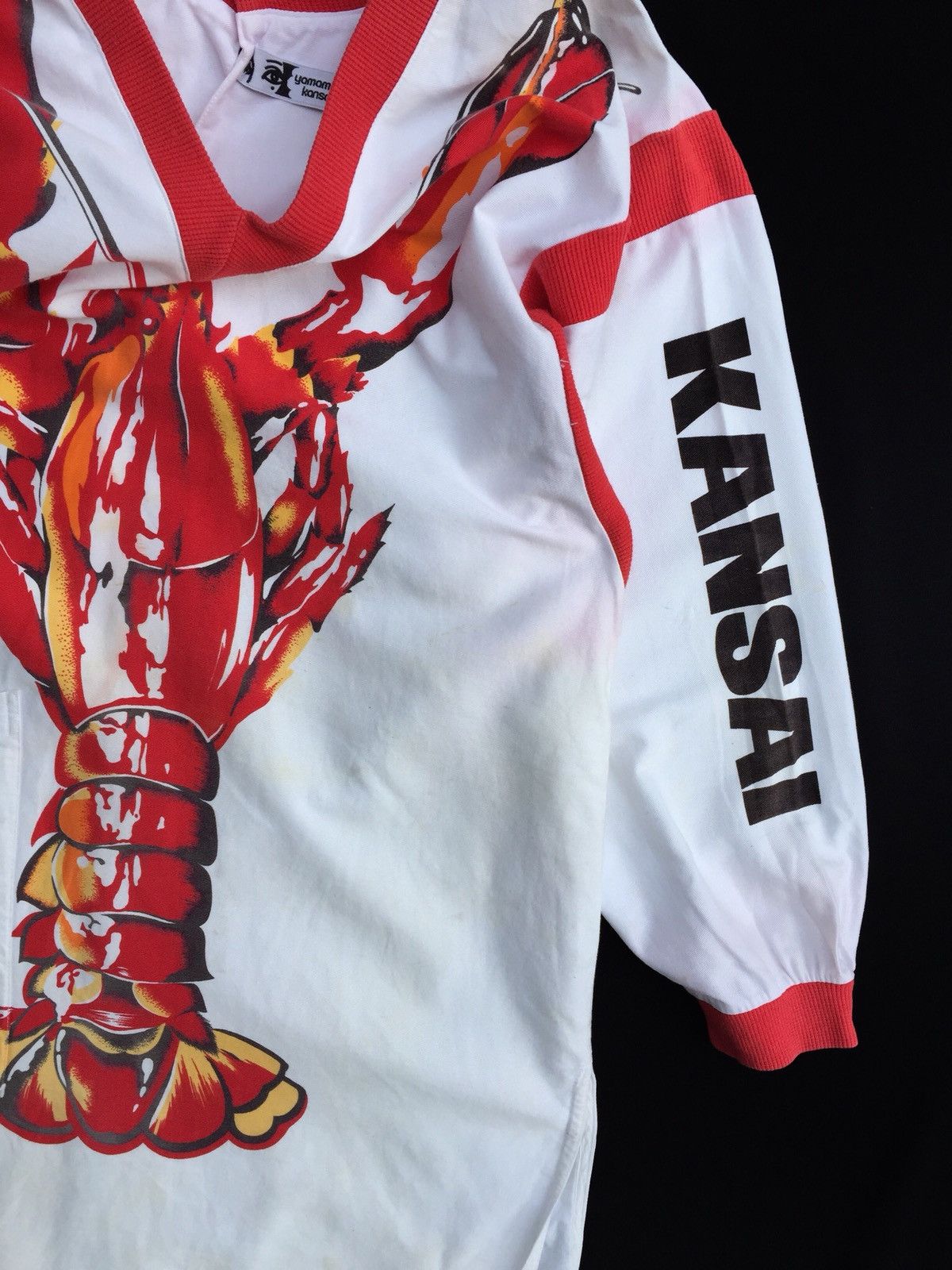 Kansai Yamamoto Vintage Kansai Yamamoto Lobster Print Big Logo Long Jacket Size US M / EU 48-50 / 2 - 4 Thumbnail
