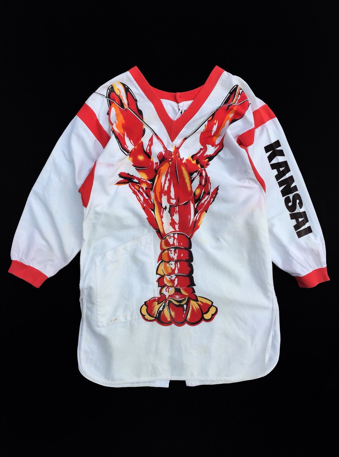 Kansai Yamamoto Vintage Kansai Yamamoto Lobster Print Big Logo Long Jacket Size US M / EU 48-50 / 2 - 1 Thumbnail