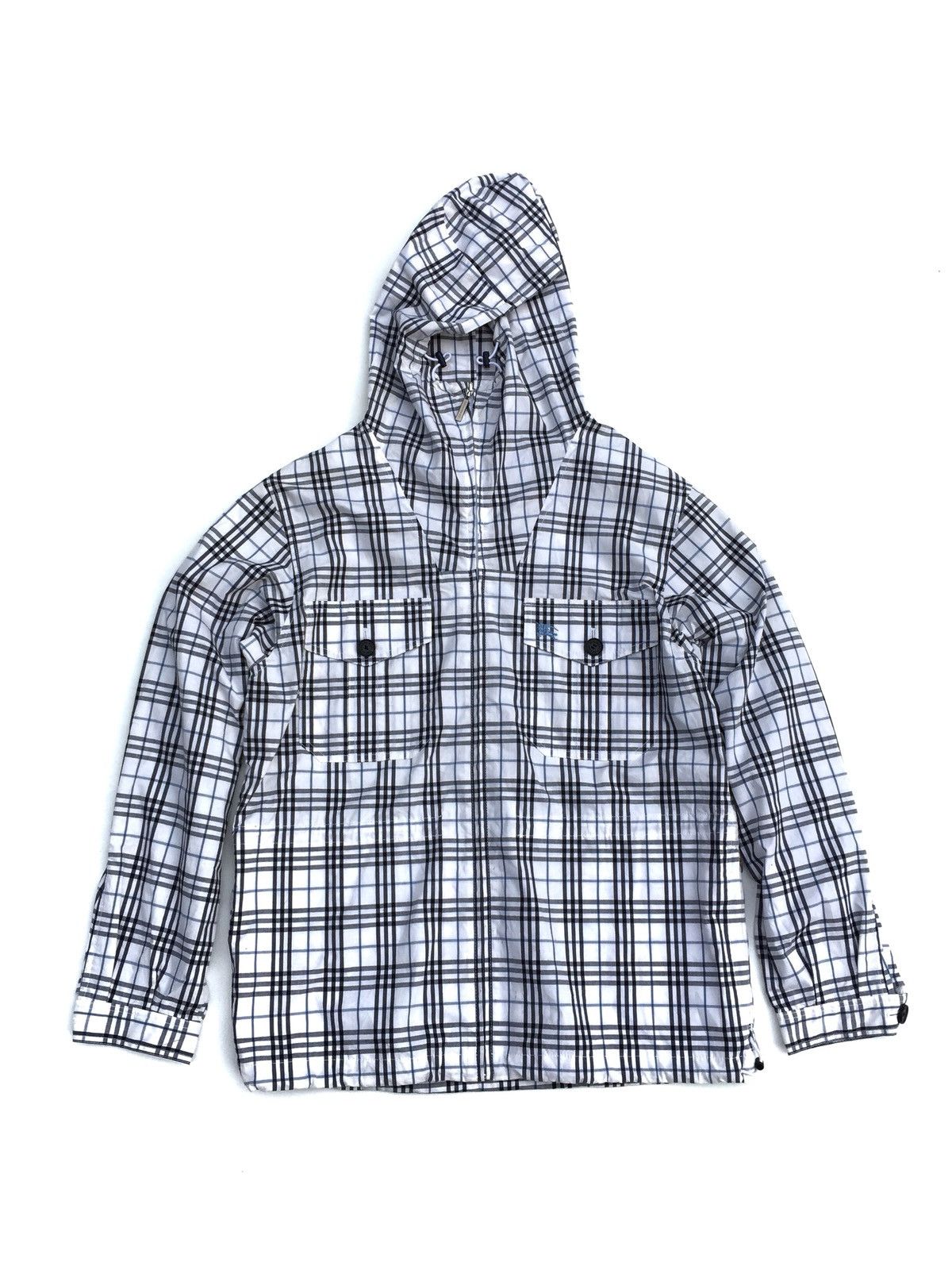 Burberry Vintage Burberry London Blue Label Hoodie Light Jacket Size US M / EU 48-50 / 2 - 2 Thumbnail