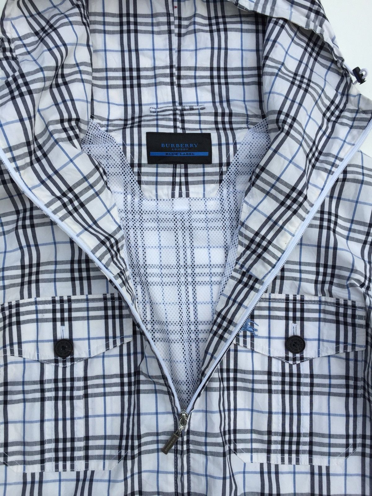 Burberry Vintage Burberry London Blue Label Hoodie Light Jacket Size US M / EU 48-50 / 2 - 15 Thumbnail