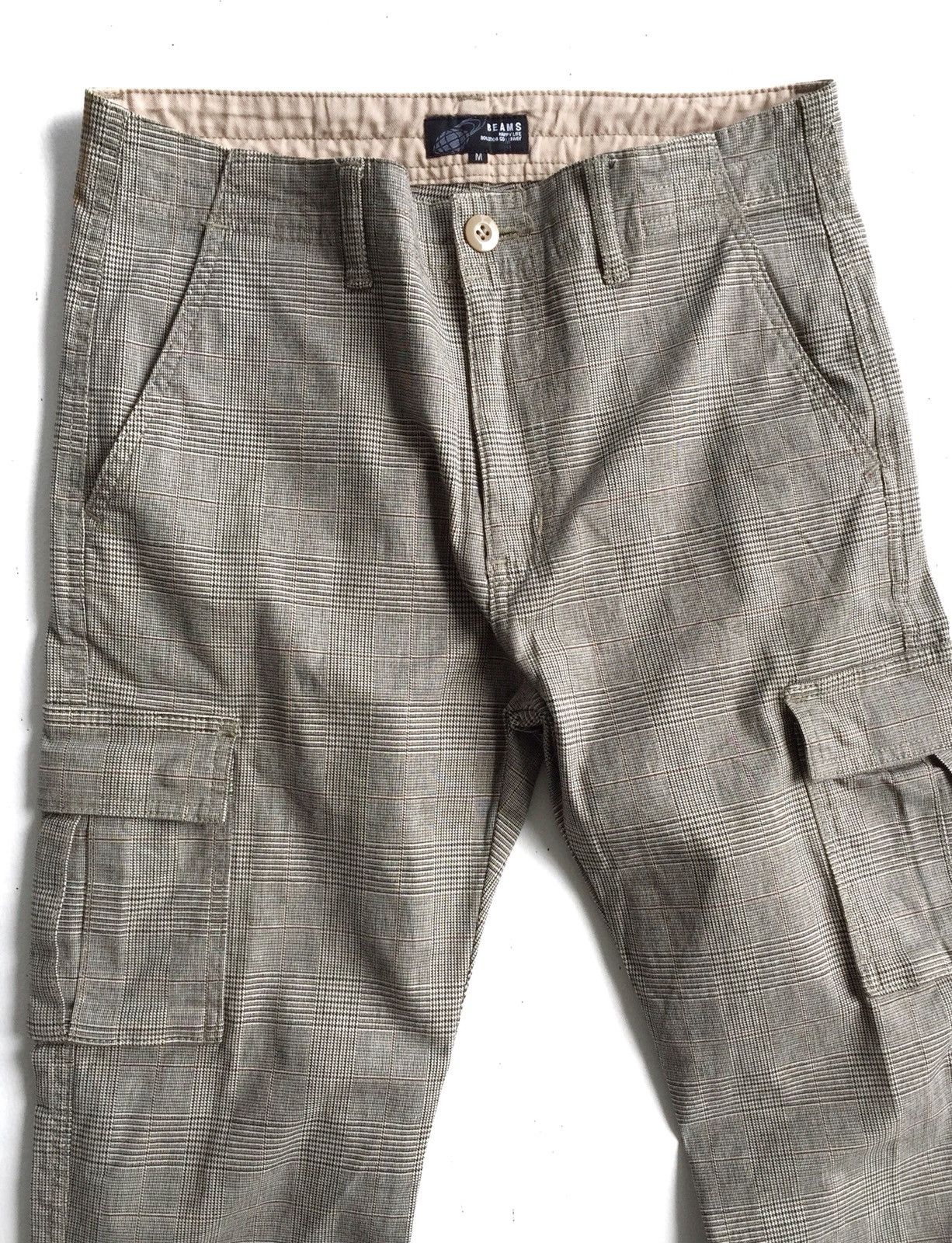 Beams Plus Japanese Brand BEAMS Cargo Checkered Pants Size US 29 - 4 Thumbnail