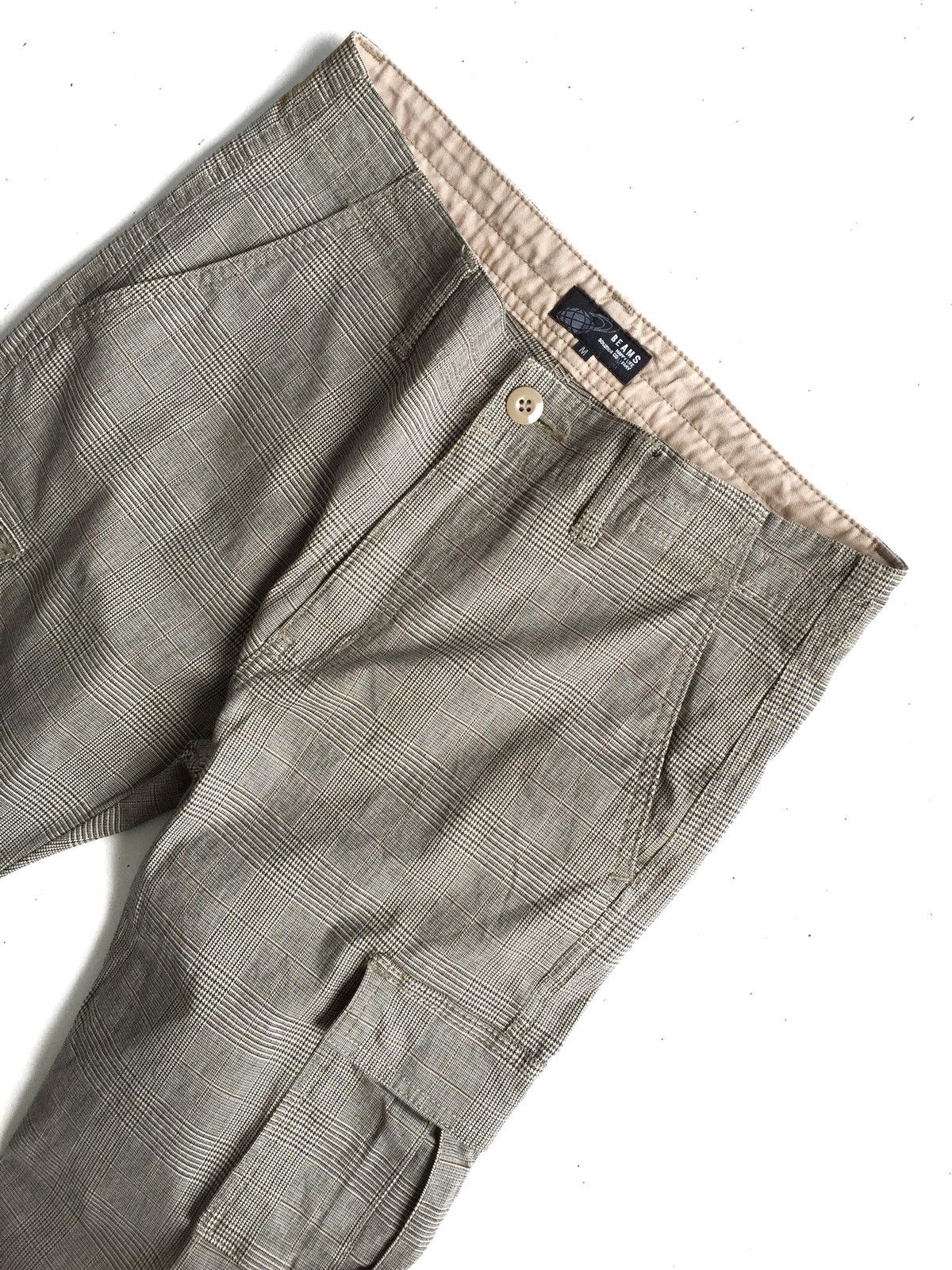 Beams Plus Japanese Brand BEAMS Cargo Checkered Pants Size US 29 - 3 Thumbnail