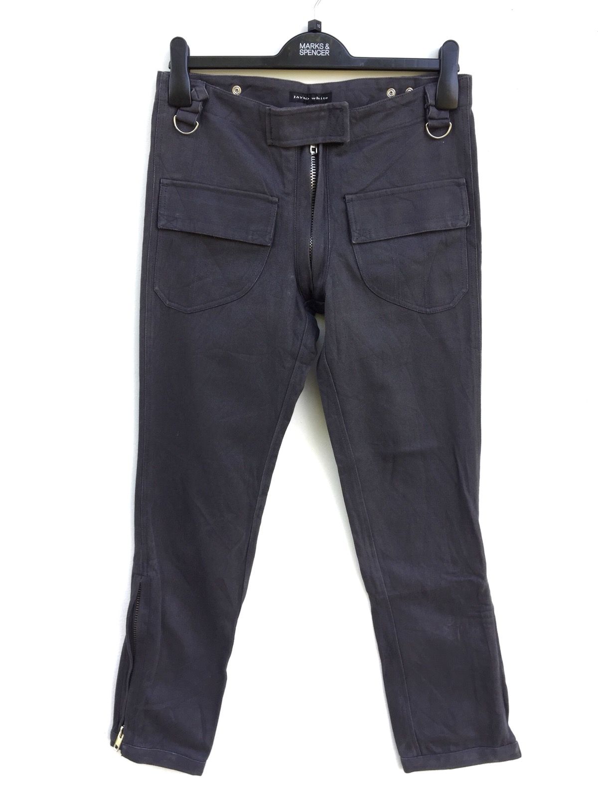 Pre-owned Streetwear Jayro White Bondage Pants Kapital Style In Dark Grey