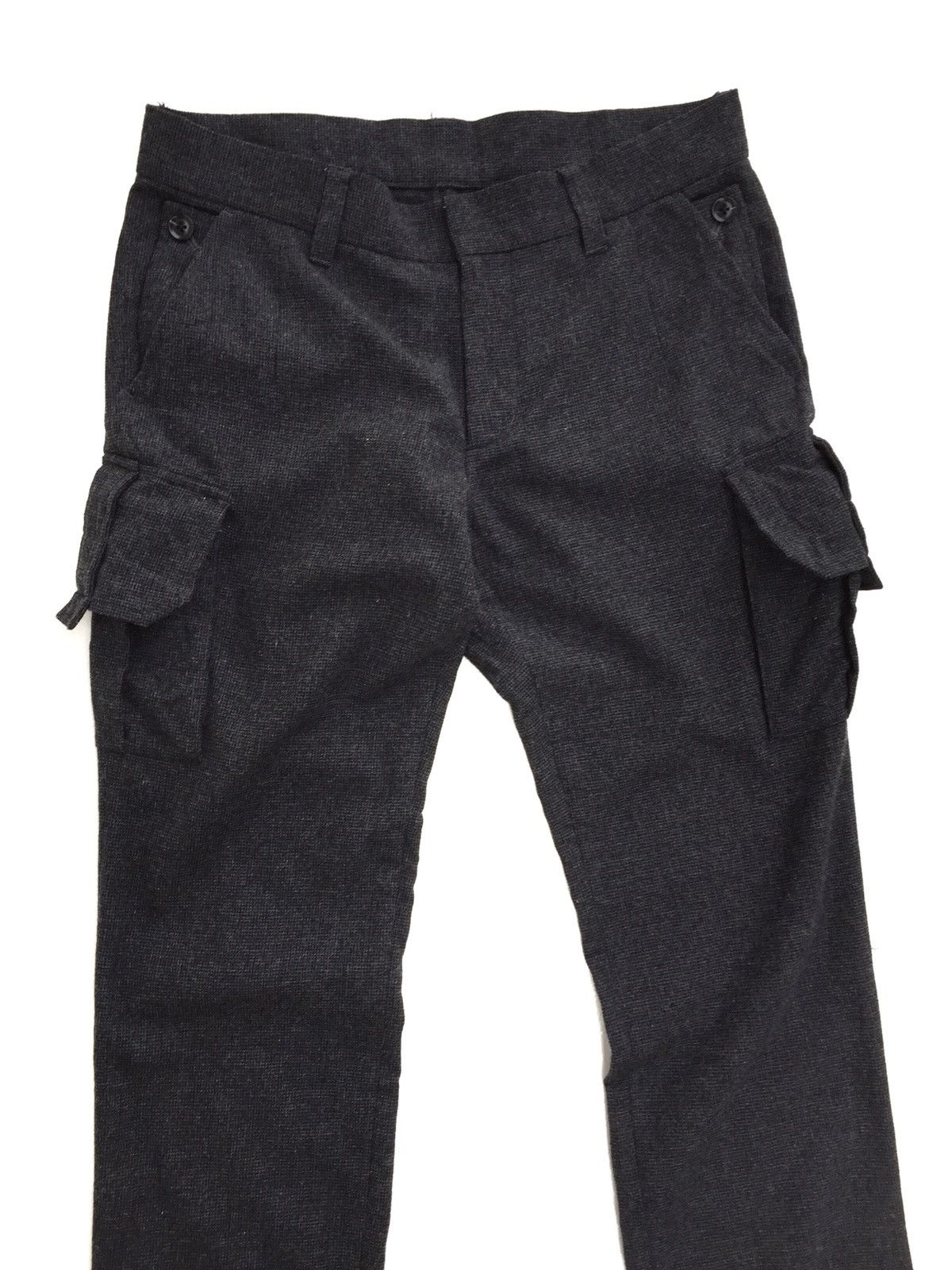 5351 POUR LES HOMMES × Japanese Brand 5351 Pour Les Hommes Wool Grey Cargo Tactical Pants Size US 34 / EU 50 - 3 Thumbnail