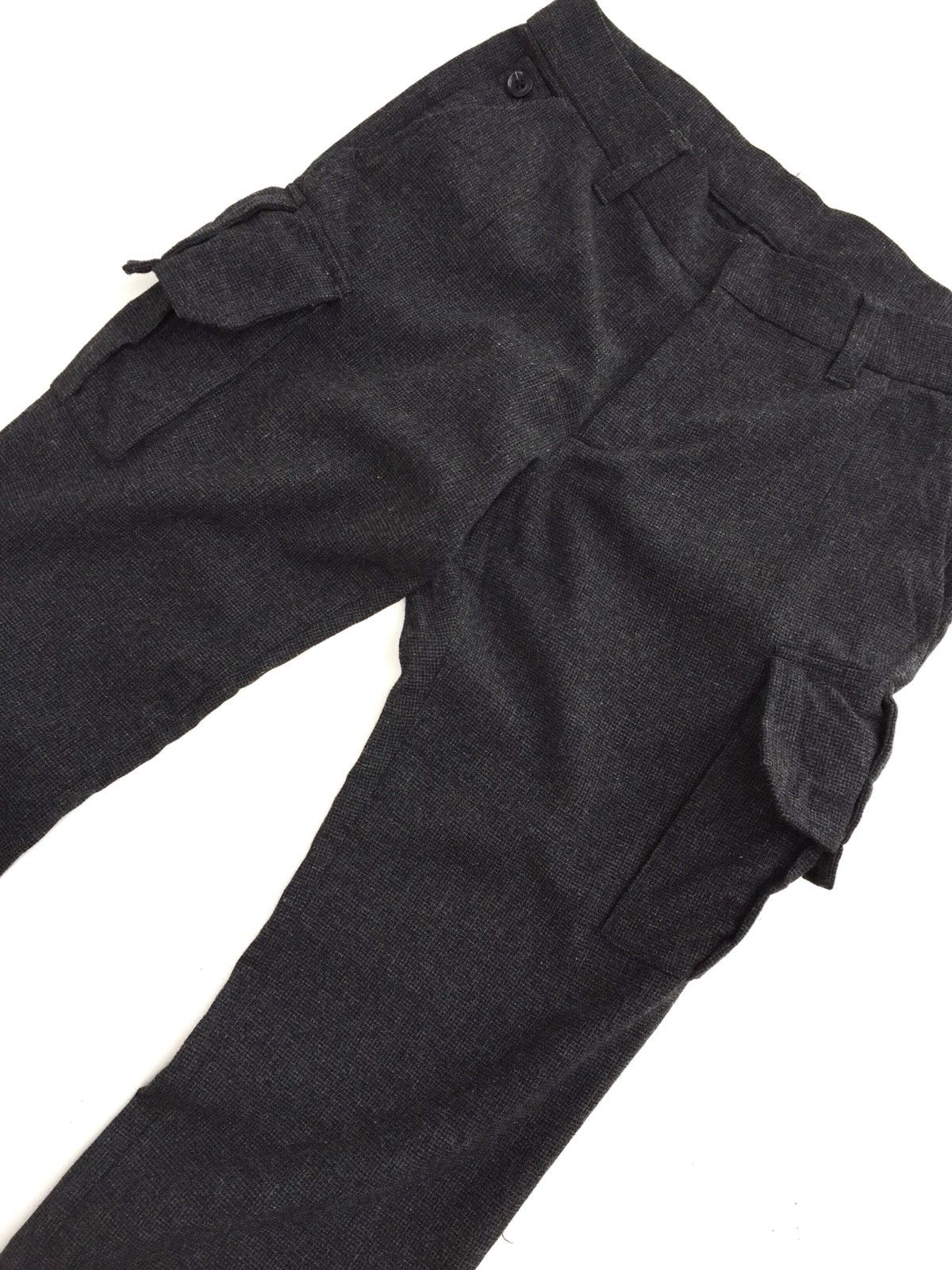 5351 POUR LES HOMMES × Japanese Brand 5351 Pour Les Hommes Wool Grey Cargo Tactical Pants Size US 34 / EU 50 - 7 Thumbnail