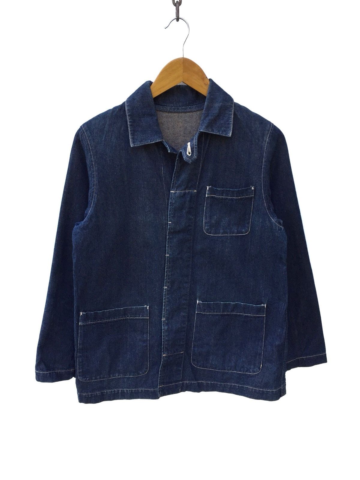 Indigo × Japanese Brand Japanese Brand Expressive Denim Workers Jacket Kapital Style Size US S / EU 44-46 / 1 - 1 Thumbnail