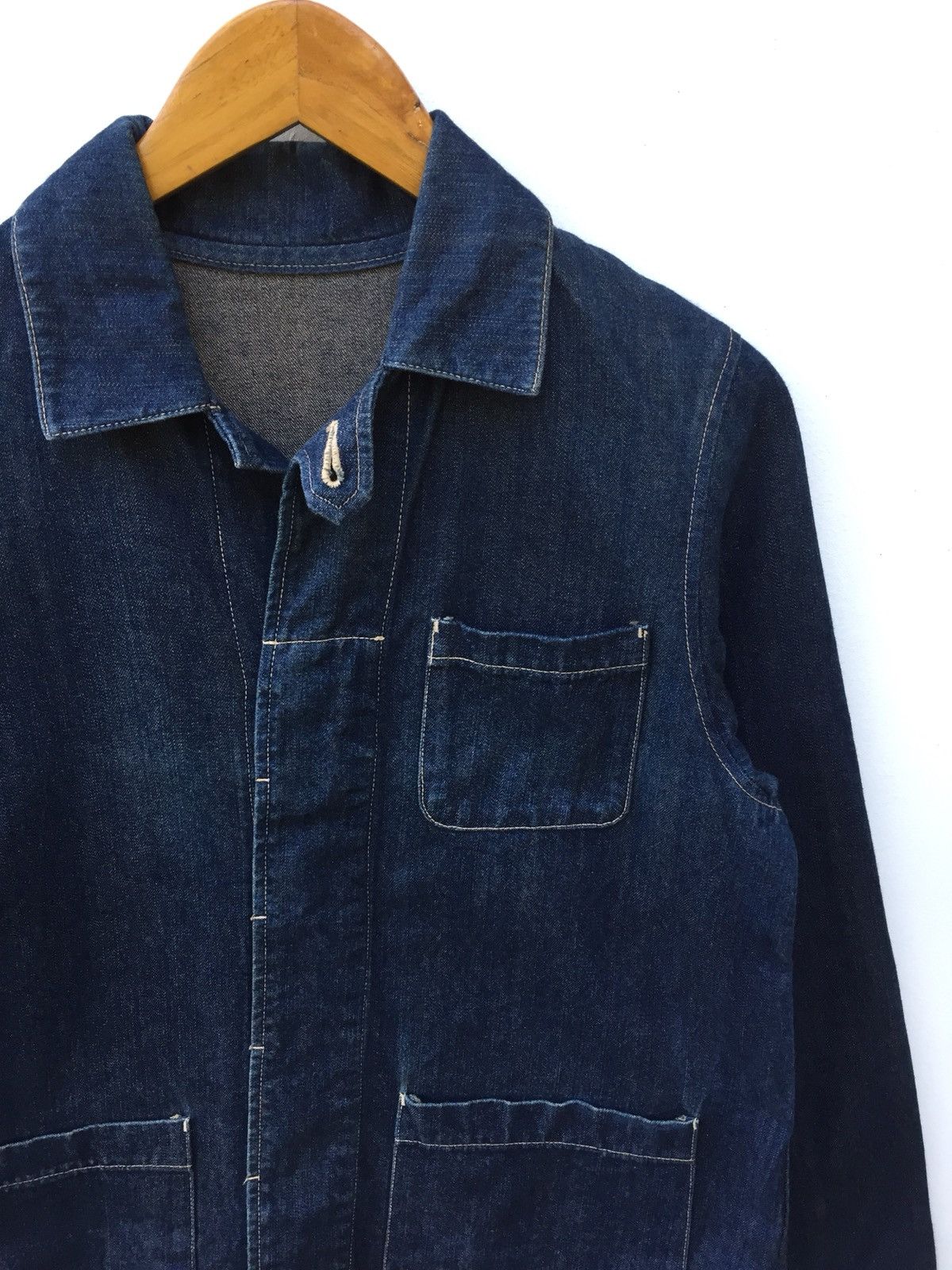 Indigo × Japanese Brand Japanese Brand Expressive Denim Workers Jacket Kapital Style Size US S / EU 44-46 / 1 - 3 Thumbnail