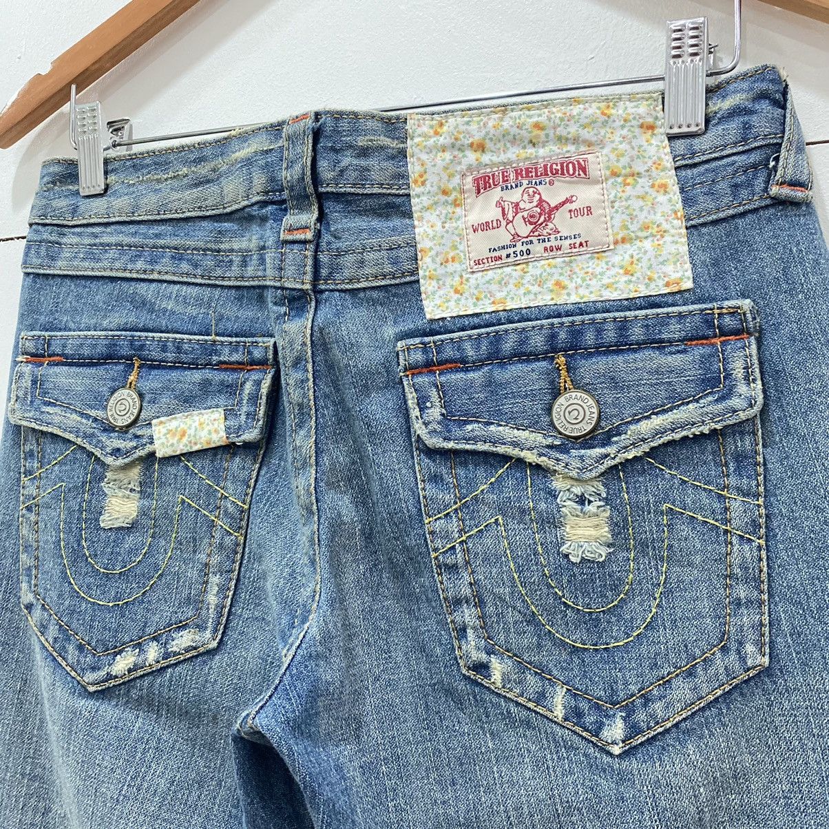 True Religion True Religion Patchwork Flare Distressed Denim Jeans Size 30" / US 8 / IT 44 - 12 Thumbnail