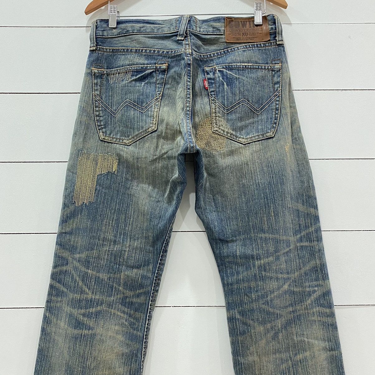 Edwin × Japanese Brand Edwin Distressed Patchwork Jeans Kapital Style Size US 32 / EU 48 - 11 Thumbnail