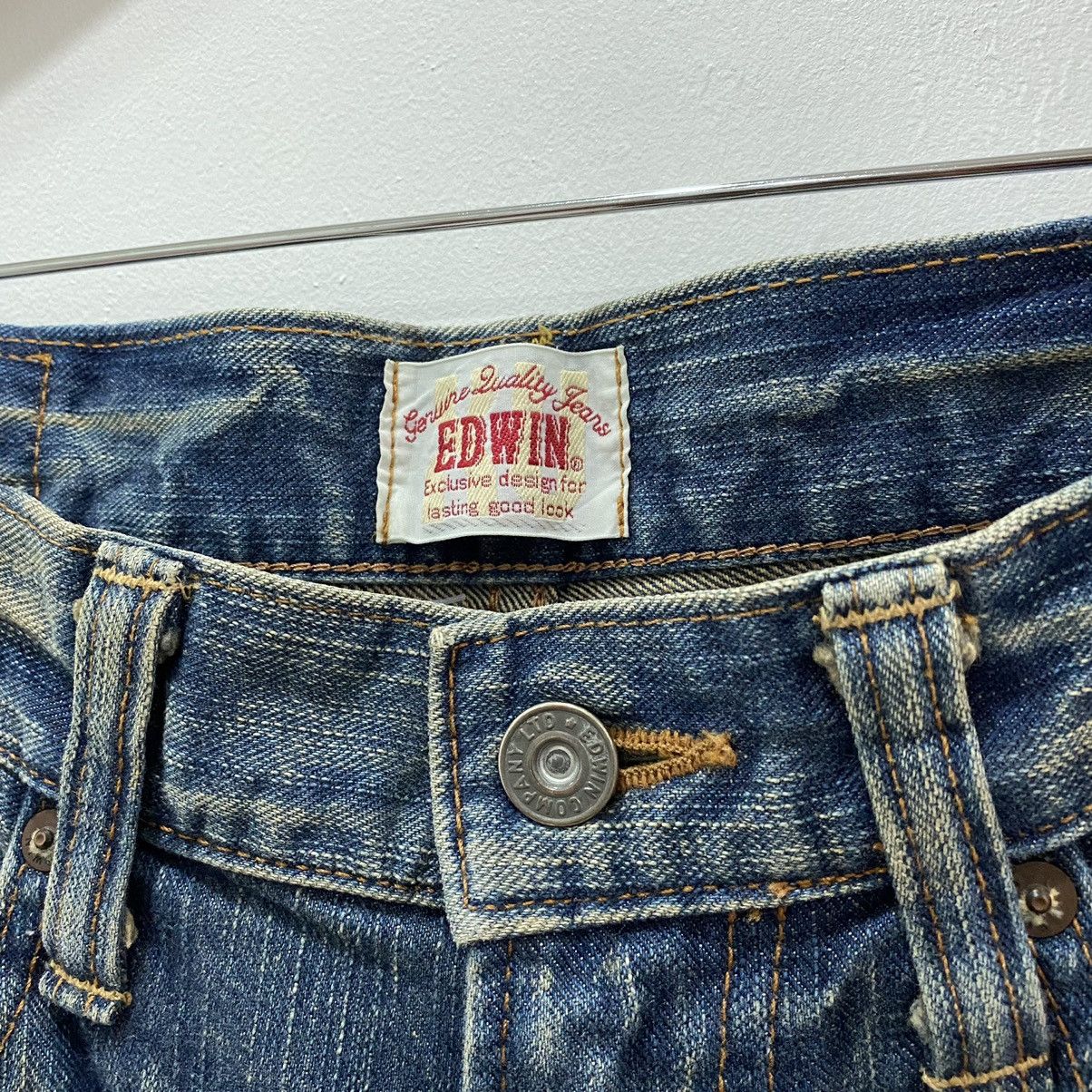 Edwin × Japanese Brand Edwin Distressed Patchwork Jeans Kapital Style Size US 32 / EU 48 - 7 Thumbnail