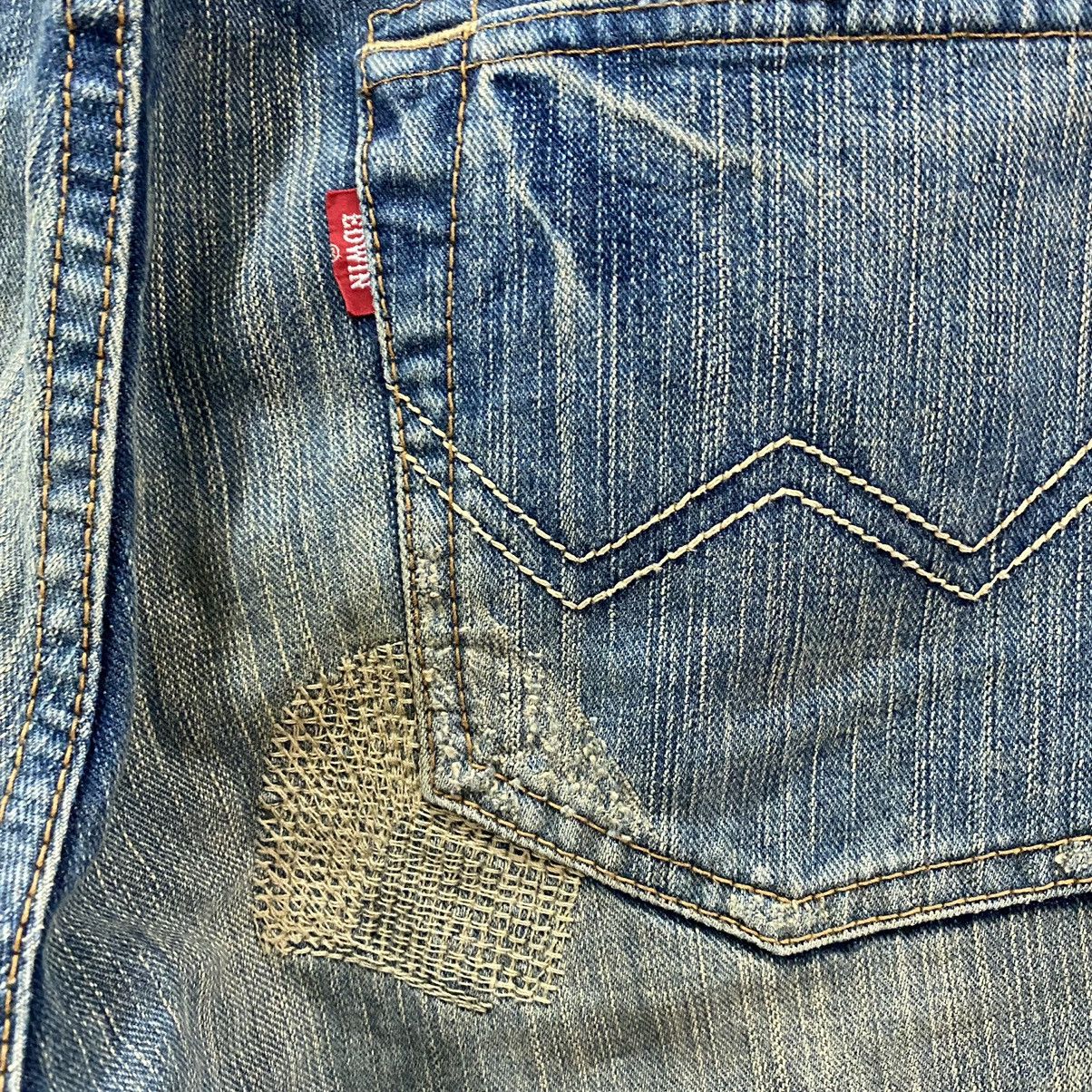 Edwin × Japanese Brand Edwin Distressed Patchwork Jeans Kapital Style Size US 32 / EU 48 - 14 Thumbnail