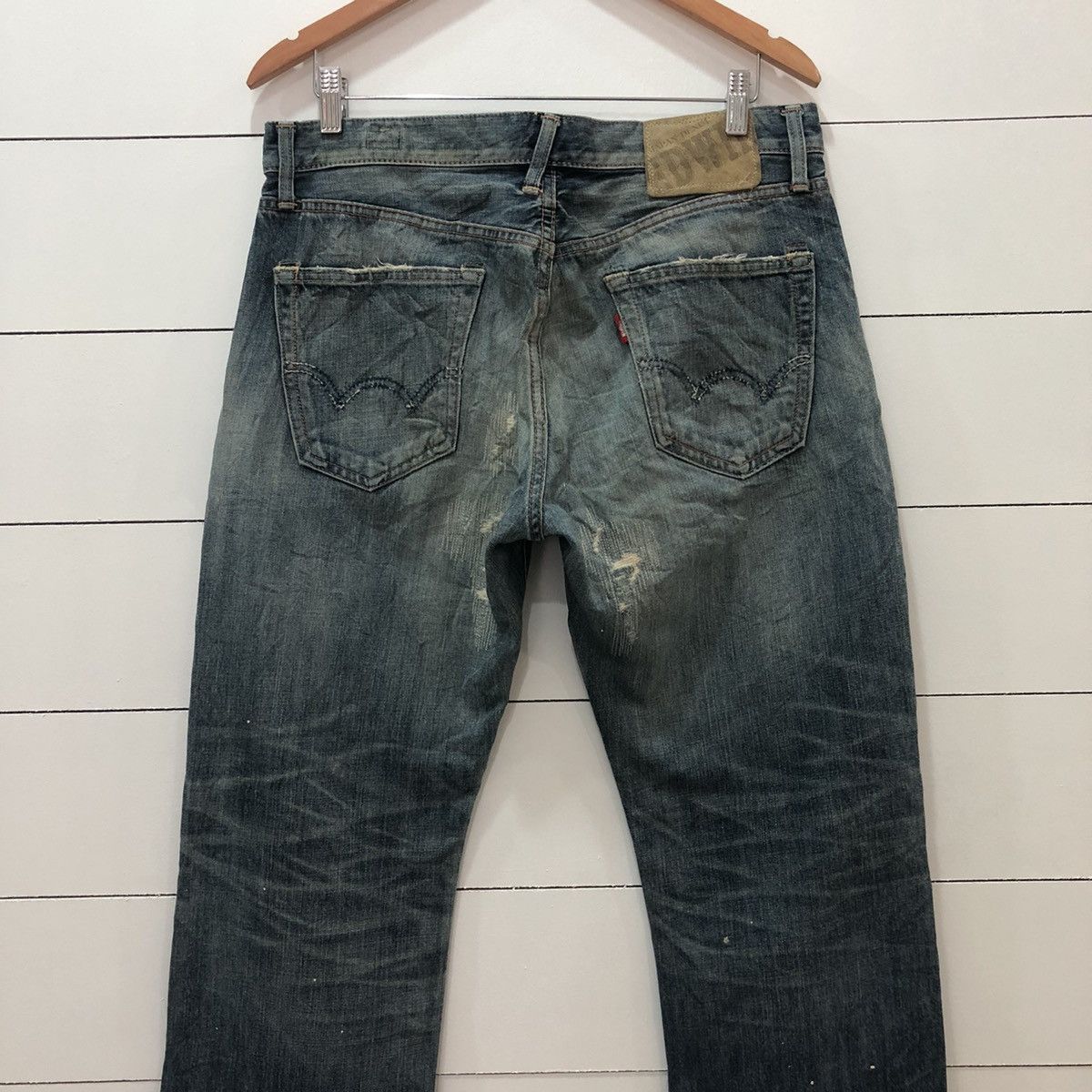 Edwin Edwin Japan Distressed Denim Jeans Size US 34 / EU 50 - 11 Thumbnail
