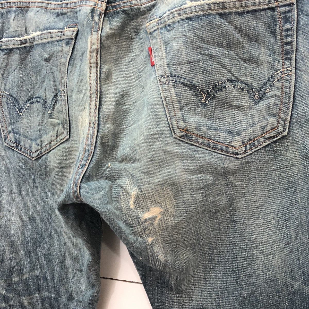 Edwin Edwin Japan Distressed Denim Jeans Size US 34 / EU 50 - 16 Thumbnail