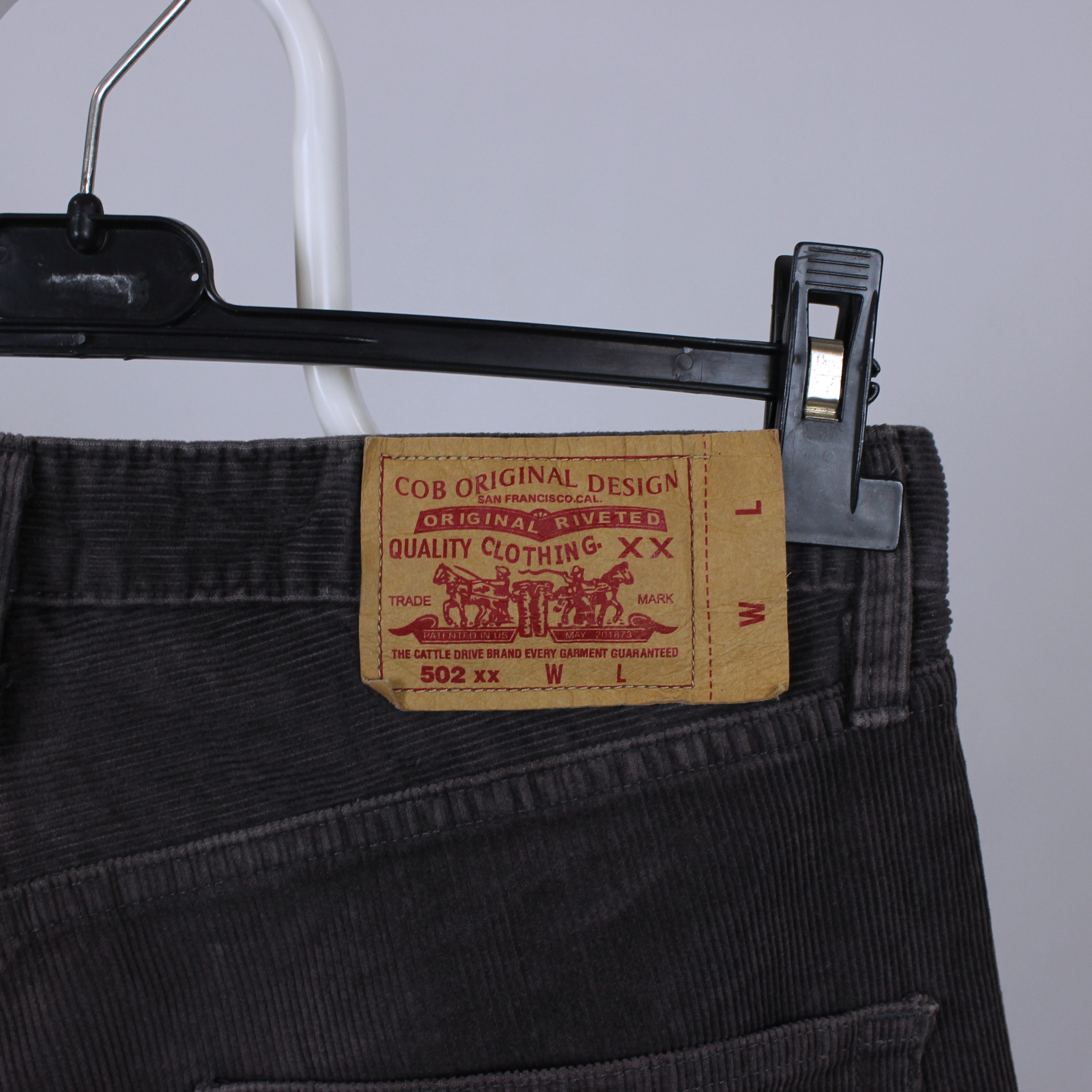 Levi's Levi's 502 xx velvet black XX 501 jeans denim rare Size US 34 / EU 50 - 2 Thumbnail