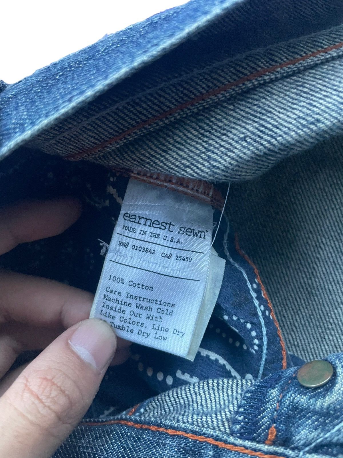 Designer × Earnest Sewn Earnest Sewn Selvedge Distresed Denim Size US 34 / EU 50 - 3 Thumbnail