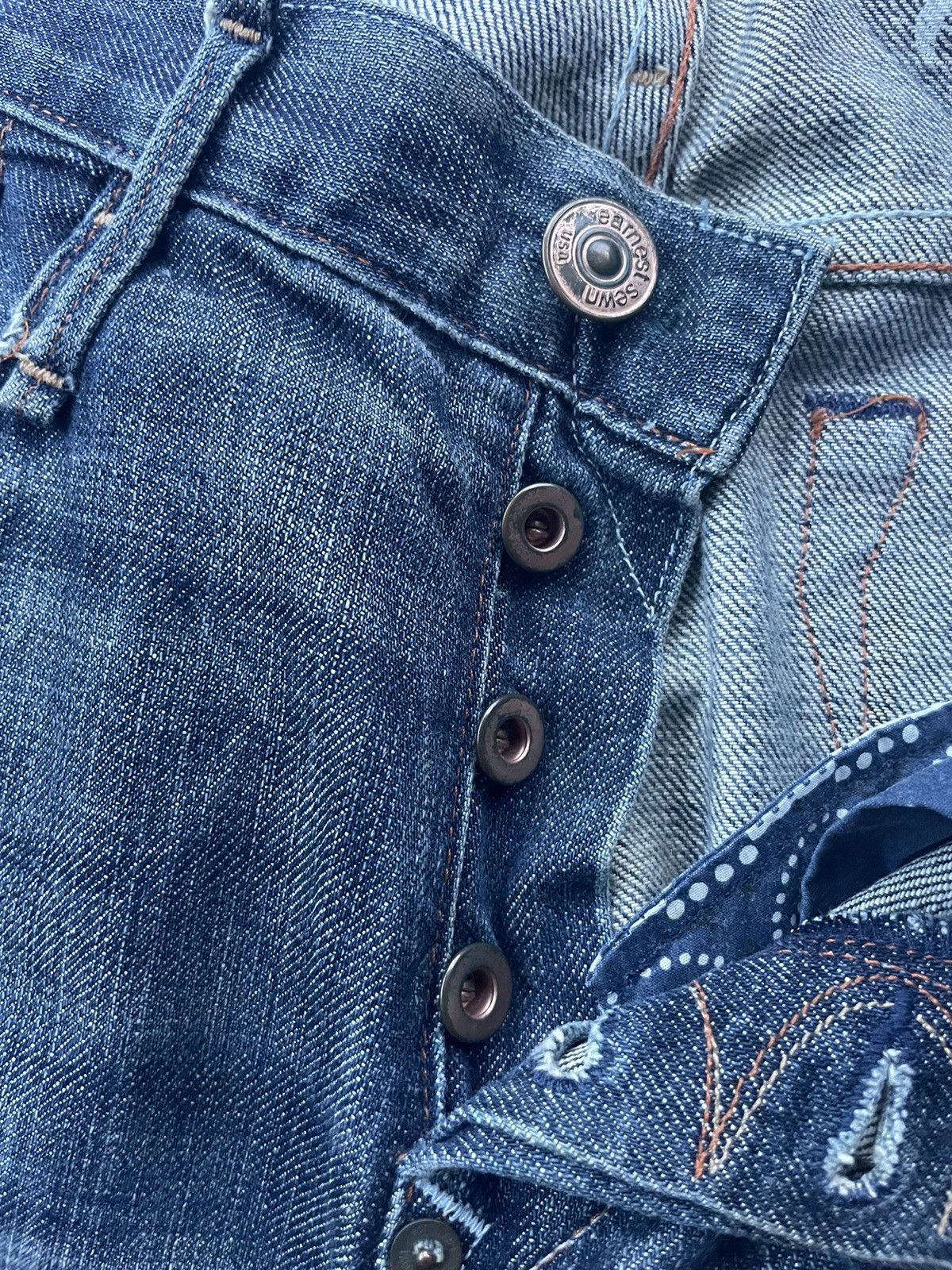 Designer × Earnest Sewn Earnest Sewn Selvedge Distresed Denim Size US 34 / EU 50 - 12 Thumbnail