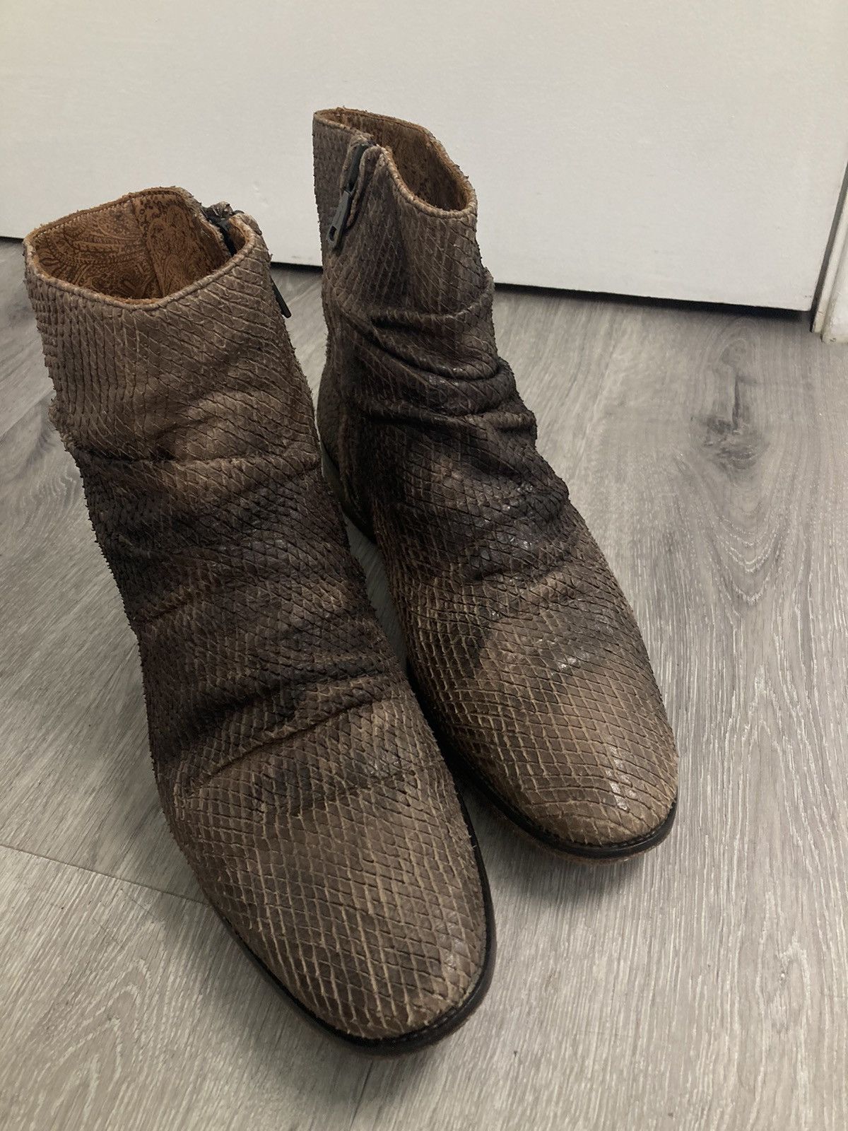 John Varvatos Richards Sharpei snake boots. 11 Size US 11 / EU 44 - 8 Thumbnail