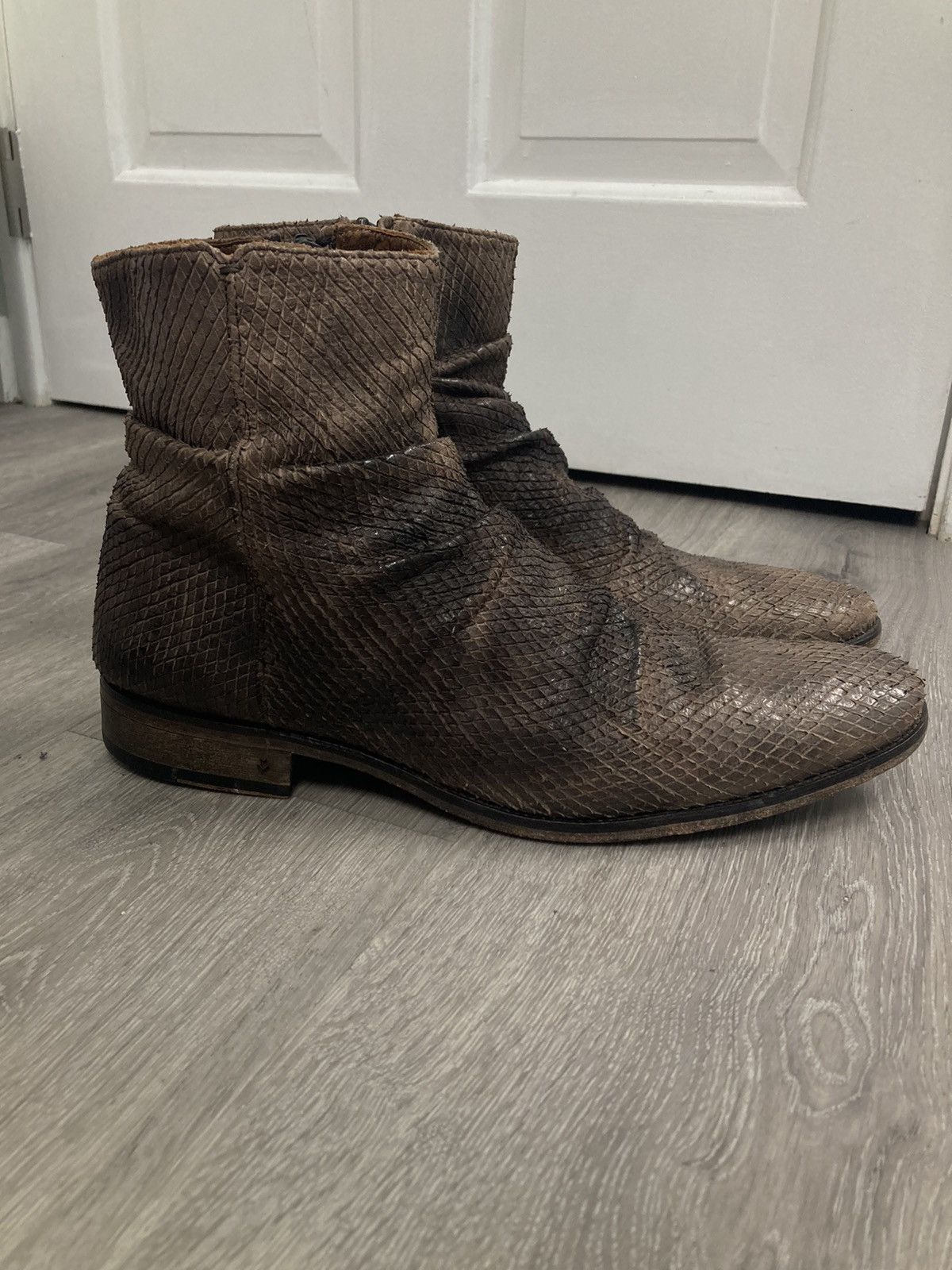 John Varvatos Richards Sharpei snake boots. 11 Size US 11 / EU 44 - 4 Thumbnail
