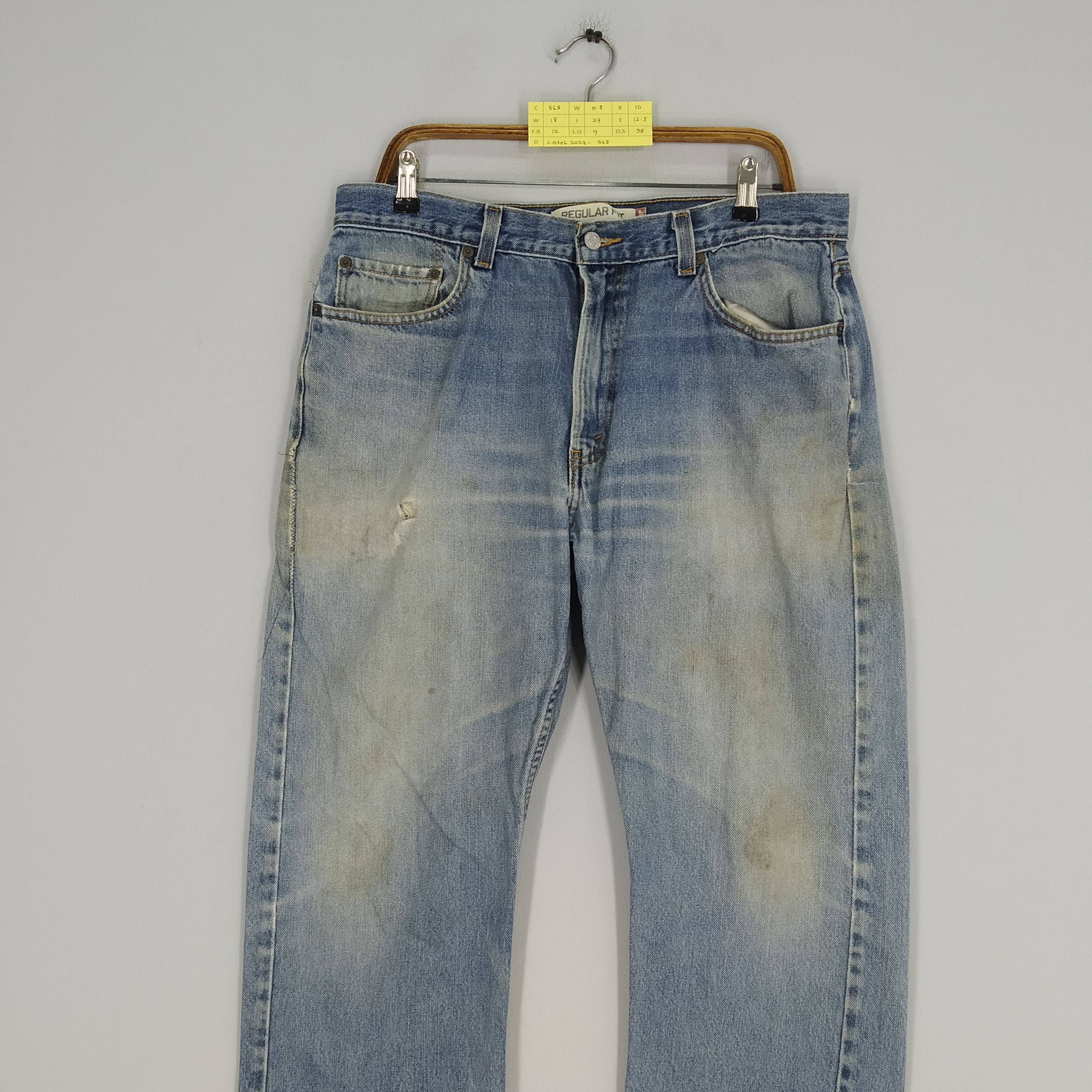 Jean Size 36 Vintage Levi's 505 Stonewashed Blue Denim Jeans Size US 36 / EU 52 - 3 Thumbnail
