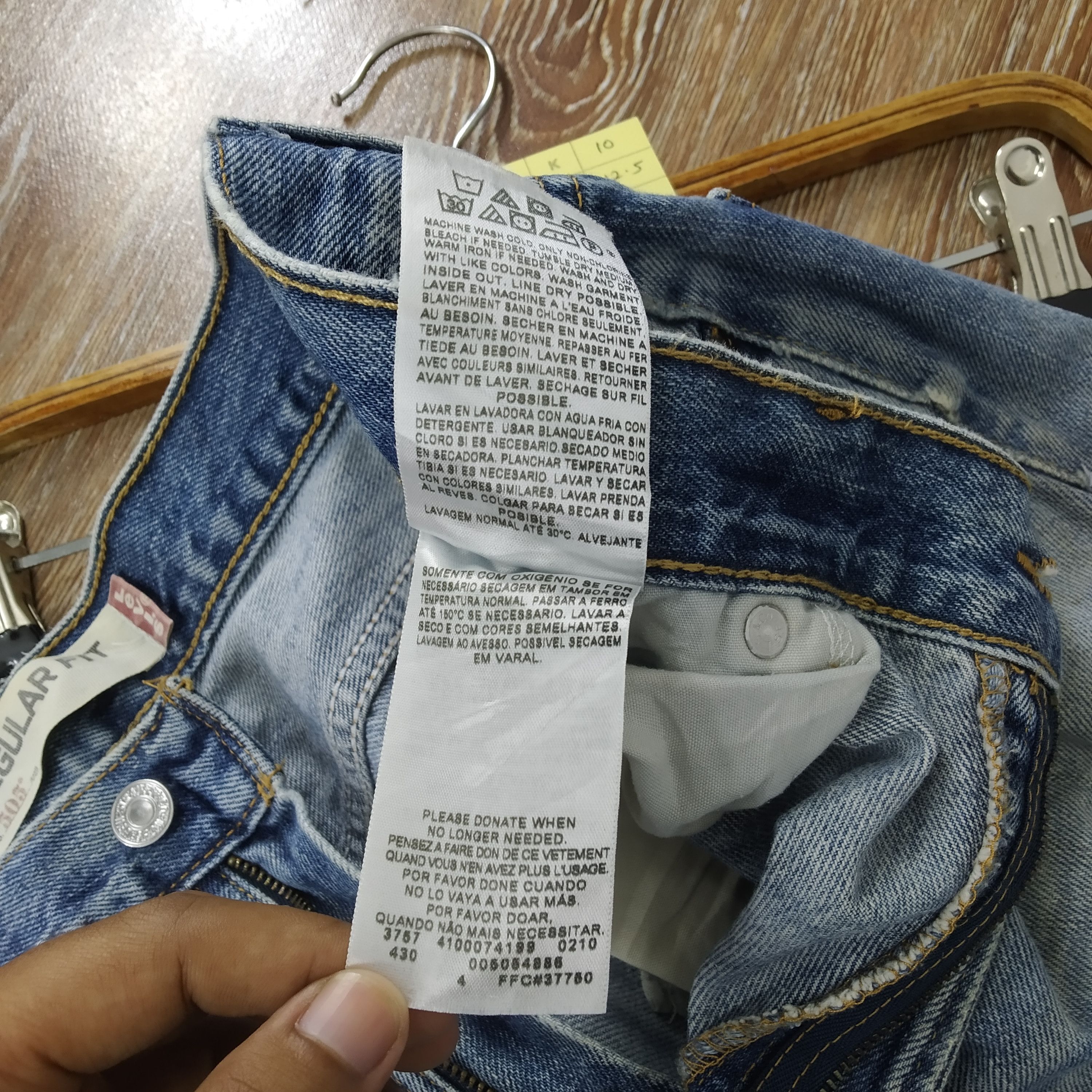 Jean Size 36 Vintage Levi's 505 Stonewashed Blue Denim Jeans Size US 36 / EU 52 - 13 Thumbnail