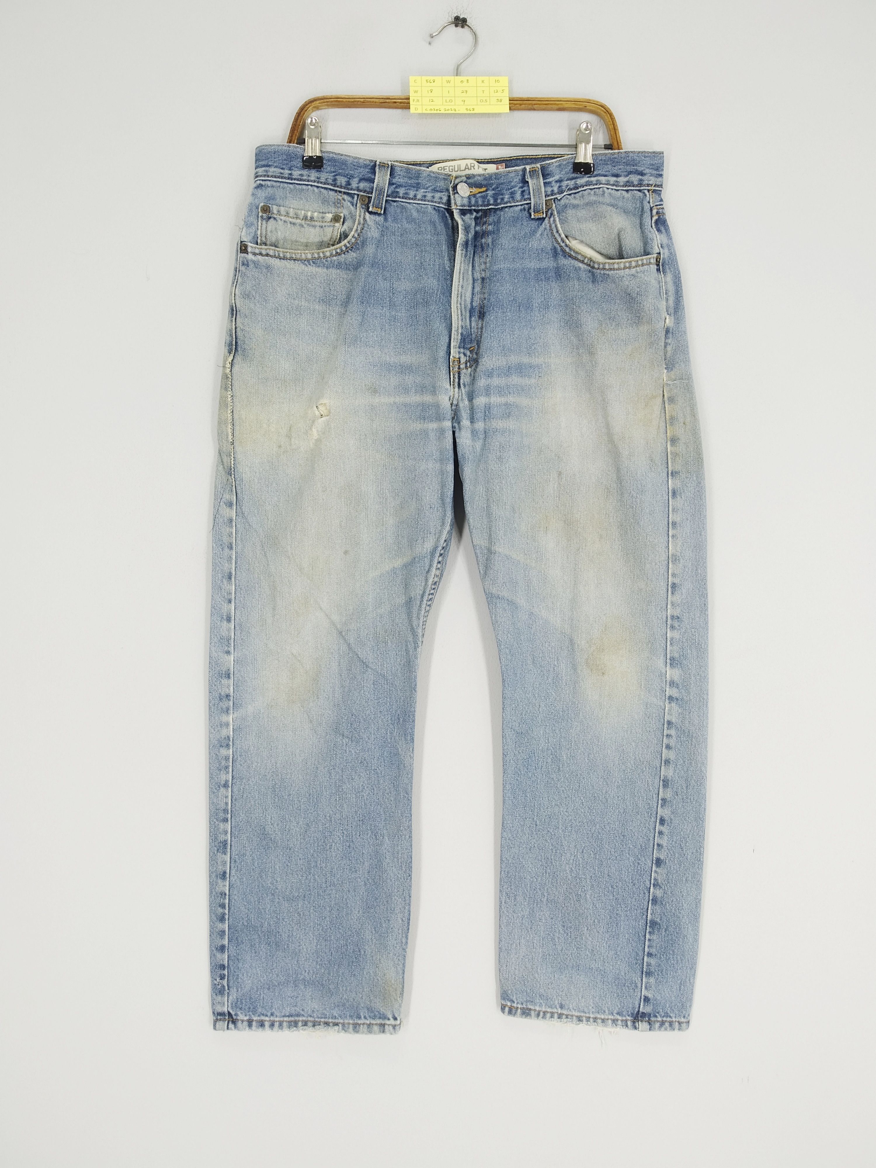 Jean Size 36 Vintage Levi's 505 Stonewashed Blue Denim Jeans Size US 36 / EU 52 - 1 Thumbnail