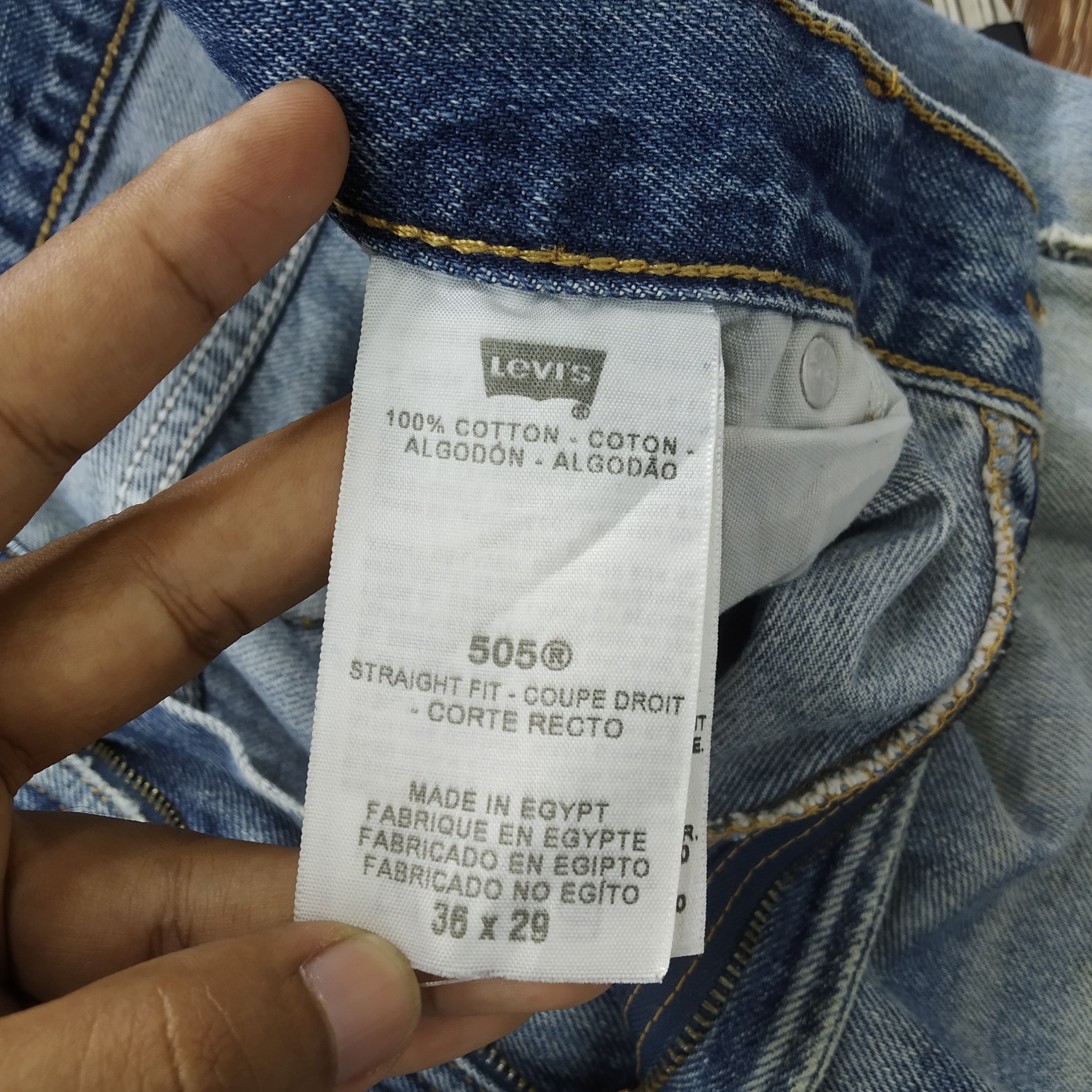 Jean Size 36 Vintage Levi's 505 Stonewashed Blue Denim Jeans Size US 36 / EU 52 - 12 Thumbnail