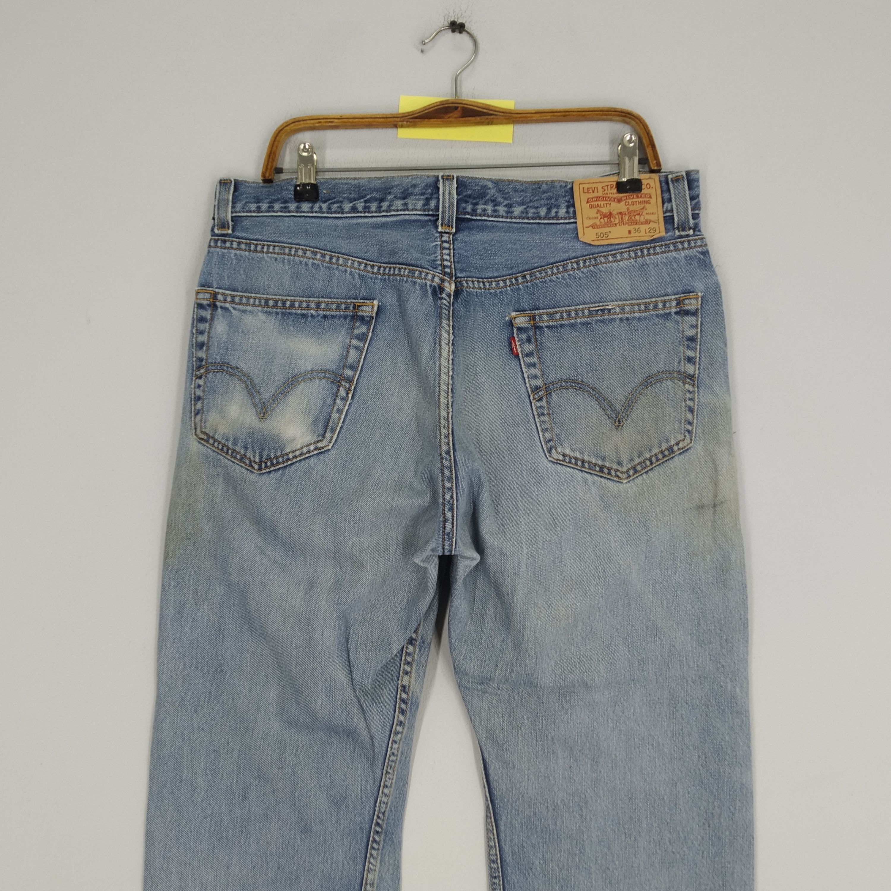 Jean Size 36 Vintage Levi's 505 Stonewashed Blue Denim Jeans Size US 36 / EU 52 - 4 Thumbnail