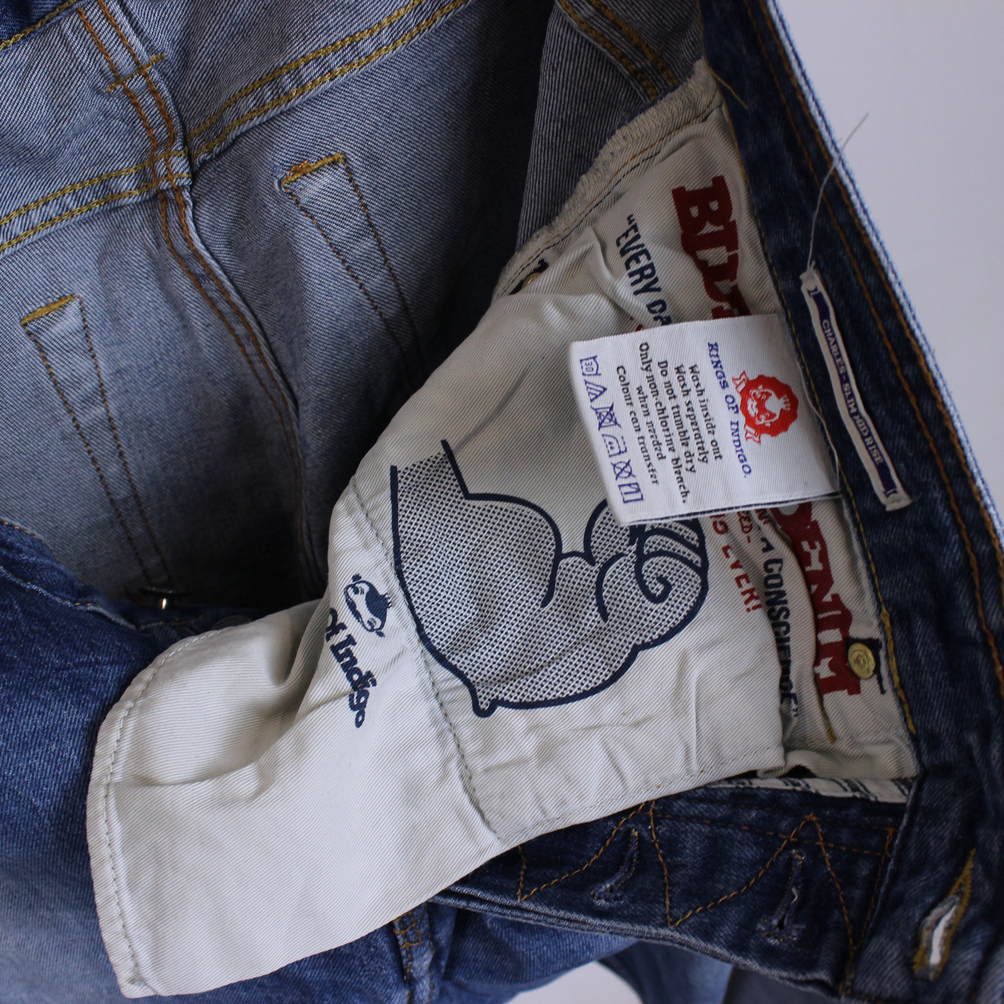 Kings Of Indigo Vintage K.O.I KOI jeans denim rare 34 32 Size US 34 / EU 50 - 8 Thumbnail