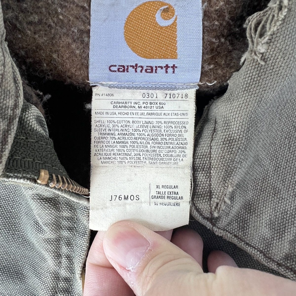 Carhartt × Carhartt Wip × Vintage moss green carhartt detroit jacket j76 Size US XL / EU 56 / 4 - 2 Thumbnail