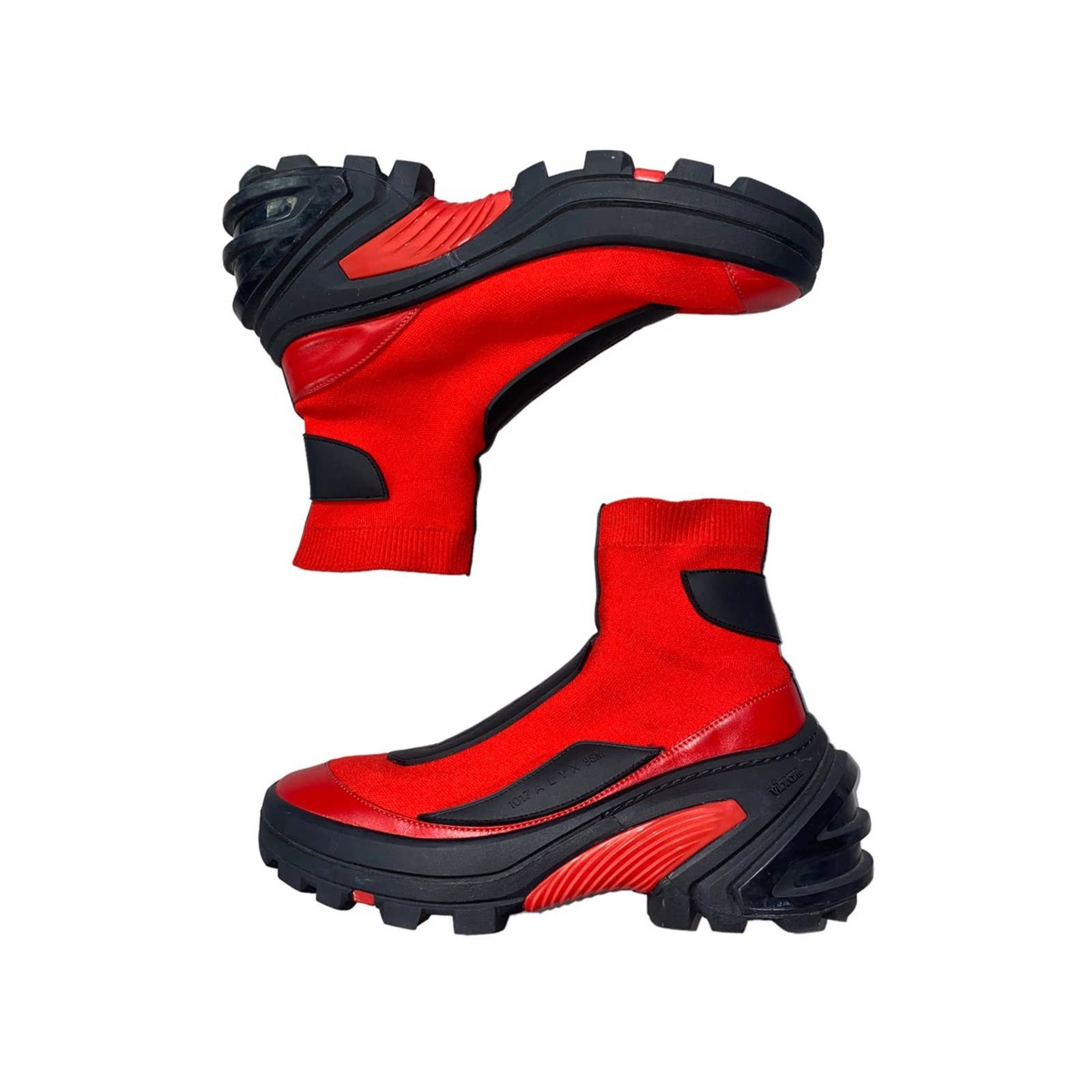 1017 ALYX 9SM × Alyx RED Knit sock racer boot Size US 9 / EU 42 - 2 Thumbnail