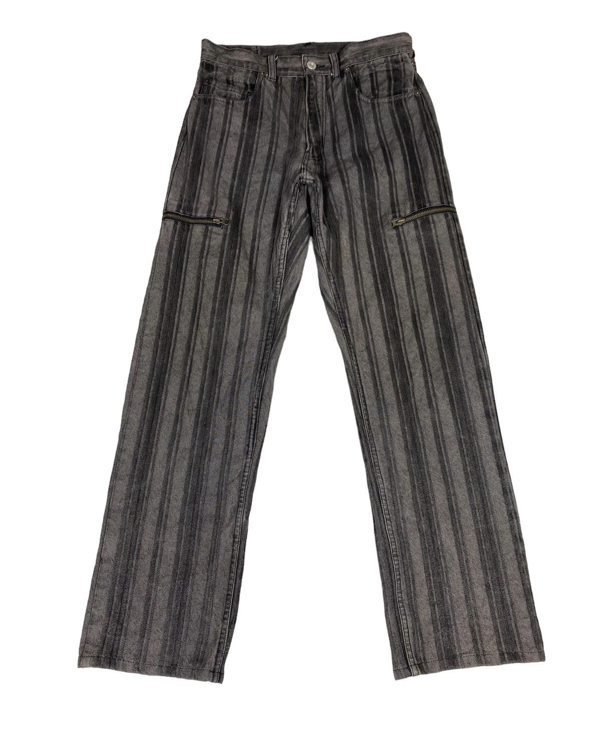14th Addiction × Japanese Brand × PPFM PPFM Cargo Zipper Stripe Pants. S0304 Size US 30 / EU 46 - 1 Thumbnail