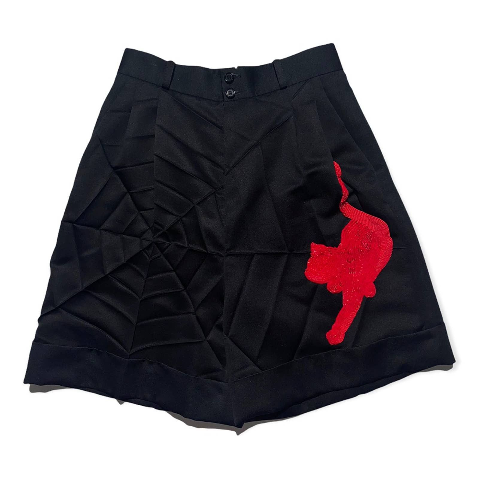 Undercover SS20 spiderweb beaded short Size US 29 - 1 Thumbnail
