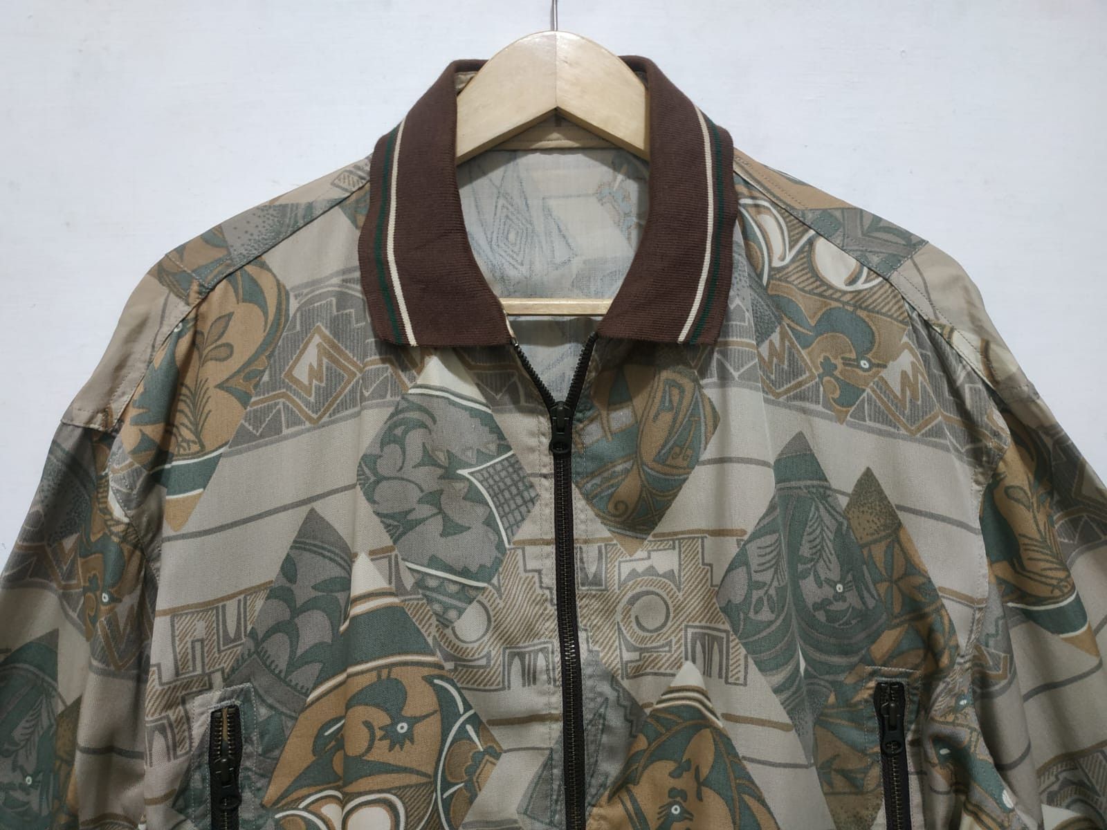 Masaki Matsushima Japanese Designer N. Masaki Pazzo Rayon Bomber Jacket Size US S / EU 44-46 / 1 - 19 Thumbnail