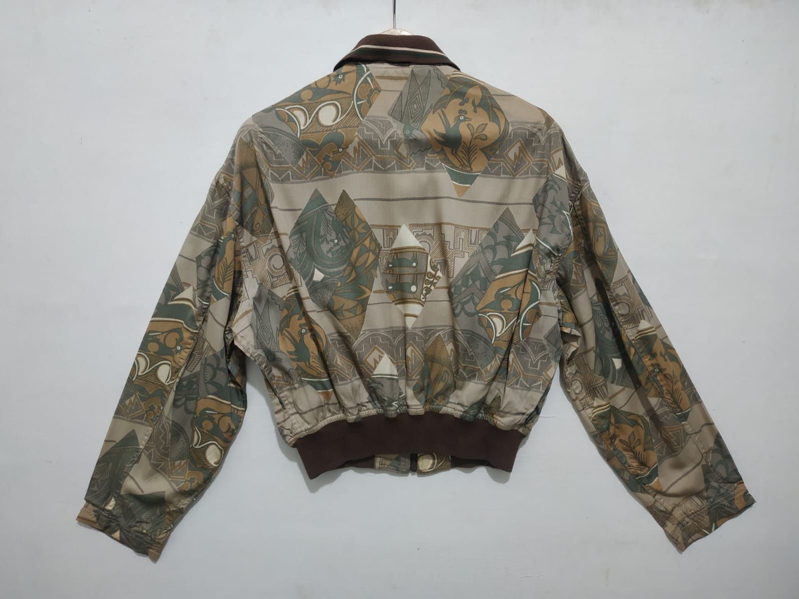 Masaki Matsushima Japanese Designer N. Masaki Pazzo Rayon Bomber Jacket Size US S / EU 44-46 / 1 - 3 Thumbnail