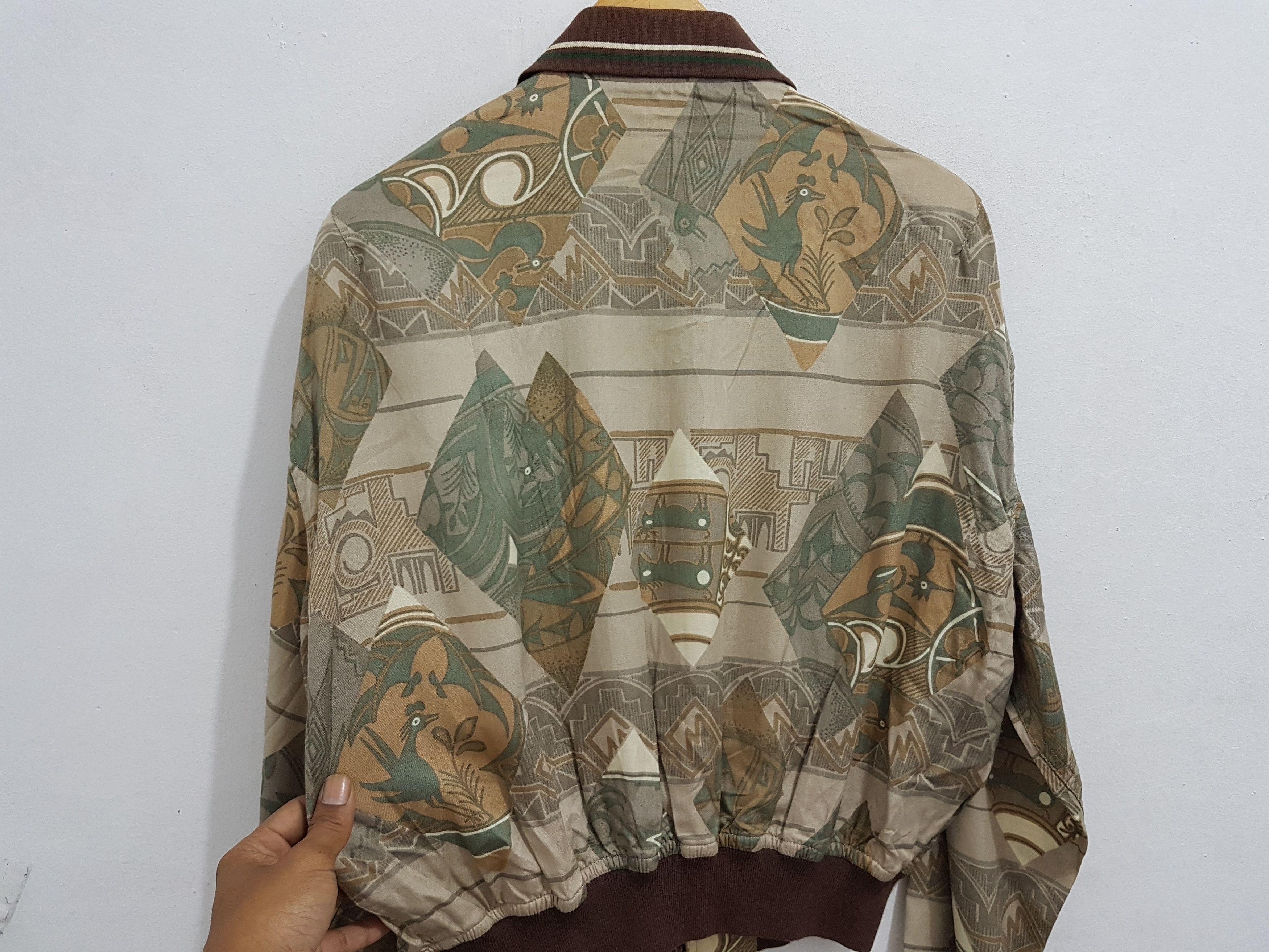 Masaki Matsushima Japanese Designer N. Masaki Pazzo Rayon Bomber Jacket Size US S / EU 44-46 / 1 - 5 Thumbnail