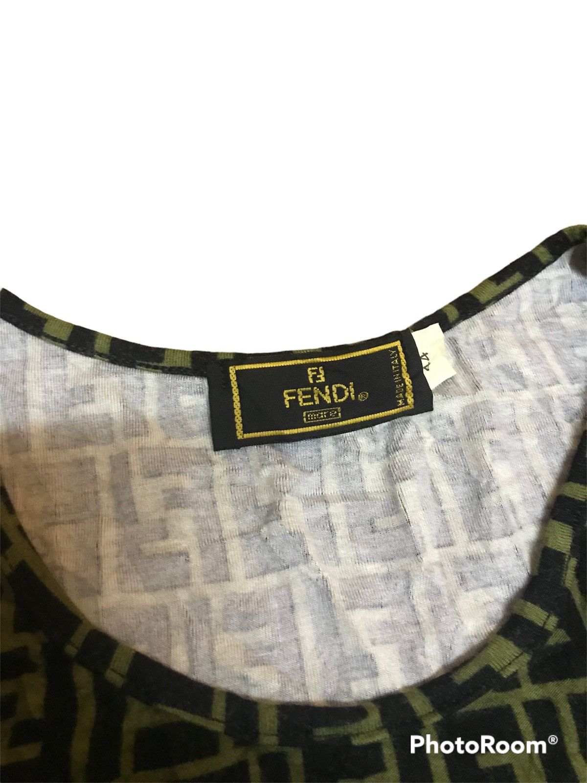 Fendi × Vintage ‼️VINTAGE FENDI MONOGRAM STRECHADLE TSHIRT NICE DESIGN‼️ Size XS / US 0-2 / IT 36-38 - 4 Thumbnail