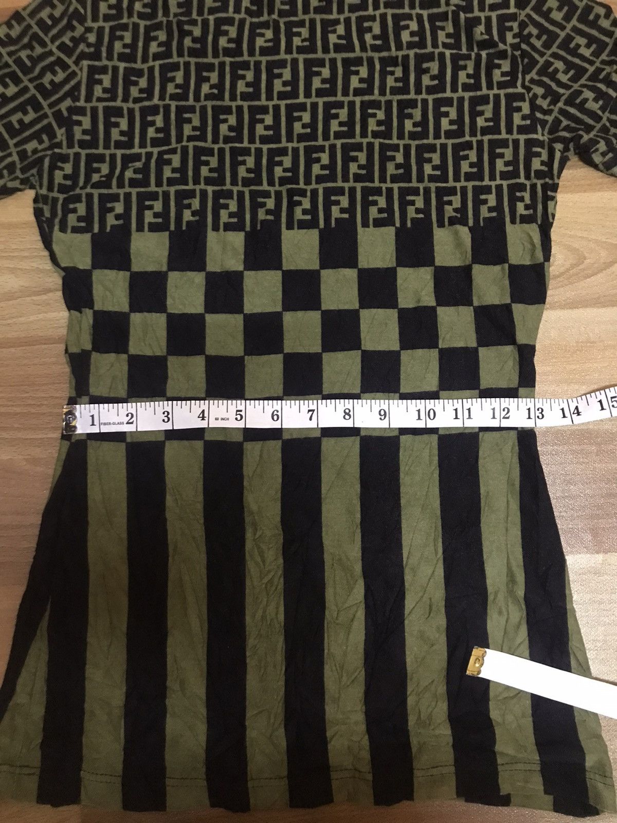 Fendi × Vintage ‼️VINTAGE FENDI MONOGRAM STRECHADLE TSHIRT NICE DESIGN‼️ Size XS / US 0-2 / IT 36-38 - 6 Thumbnail