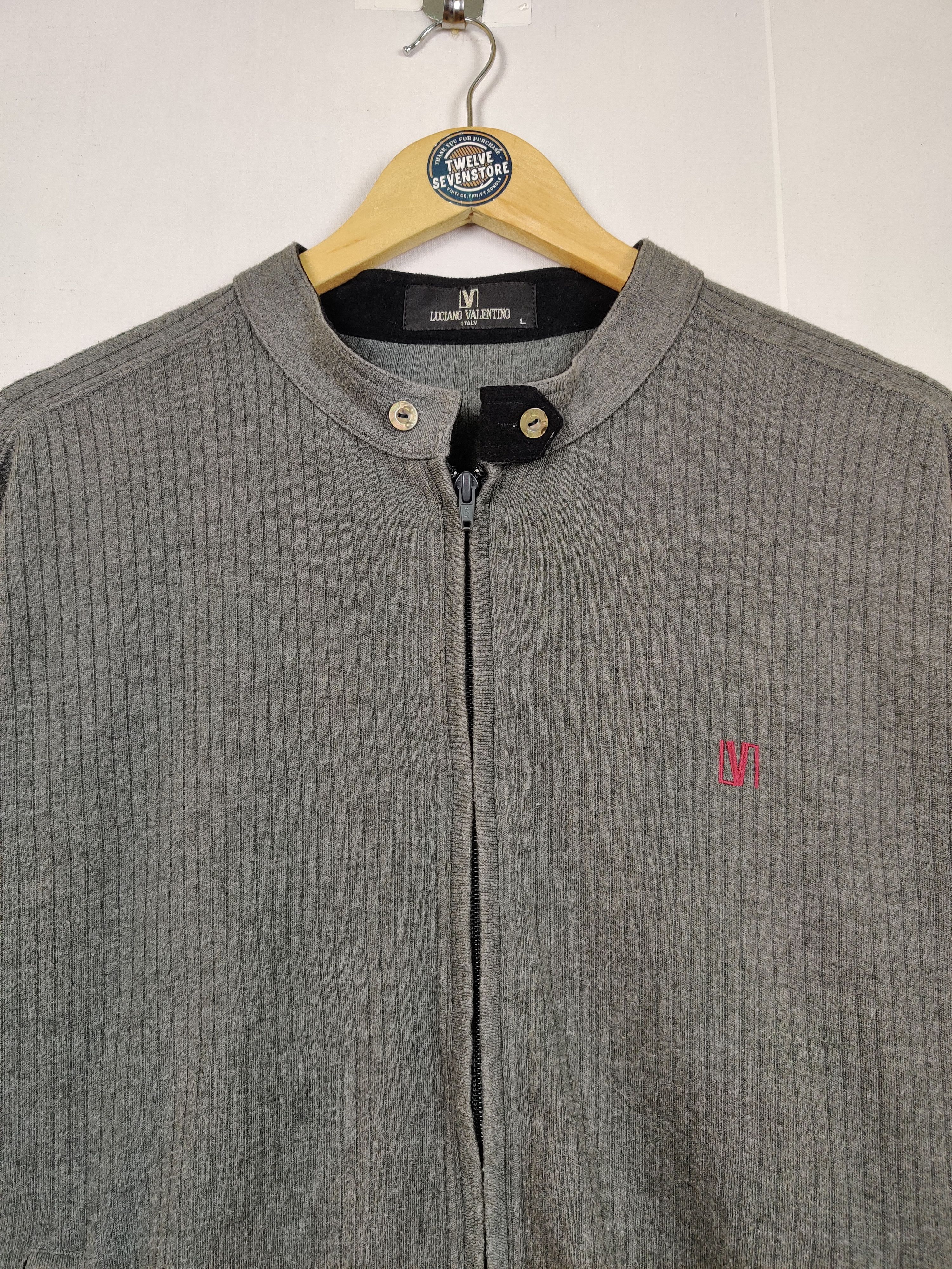 Japanese Brand Vintage Luciano Valentino Zipper Sweatshirt Size US L / EU 52-54 / 3 - 4 Thumbnail