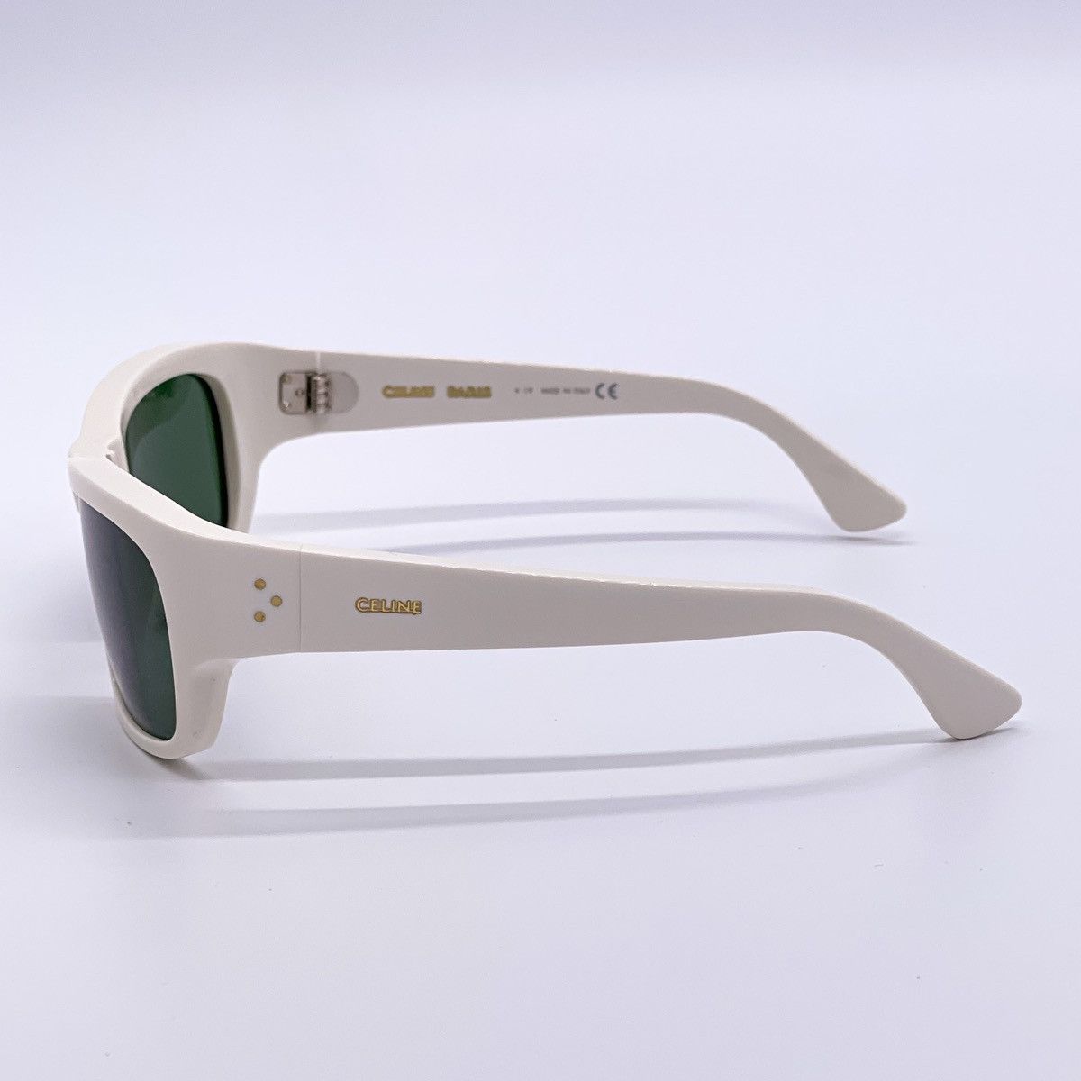 Celine NEW CELINE CL40079I 25N SQUARE WHITE GREEN SUNGLASSES Size ONE SIZE - 4 Thumbnail