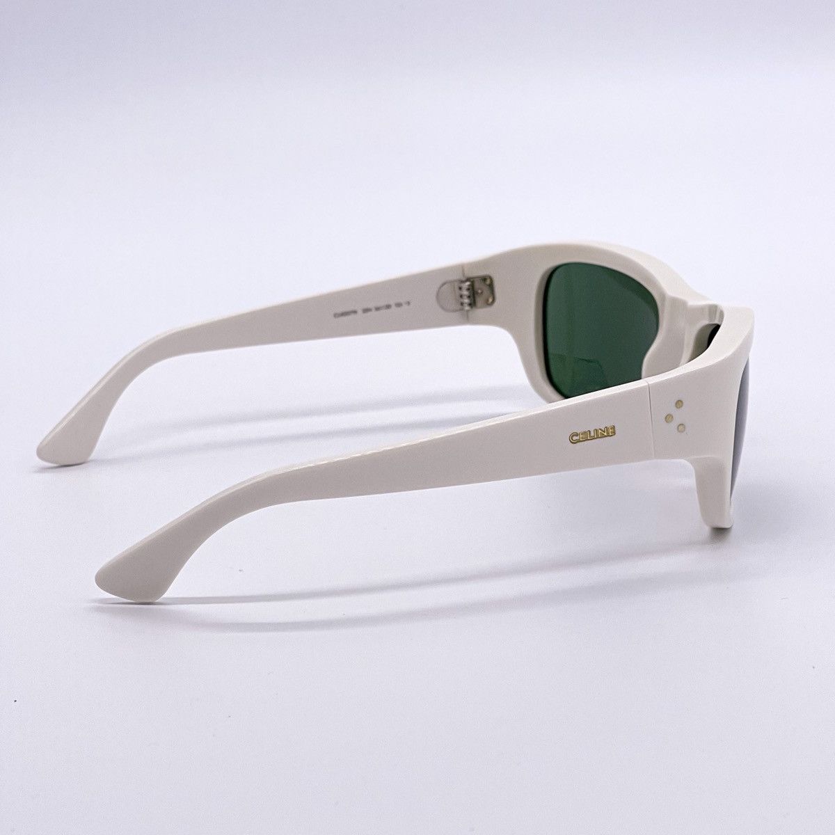 Celine NEW CELINE CL40079I 25N SQUARE WHITE GREEN SUNGLASSES Size ONE SIZE - 5 Thumbnail