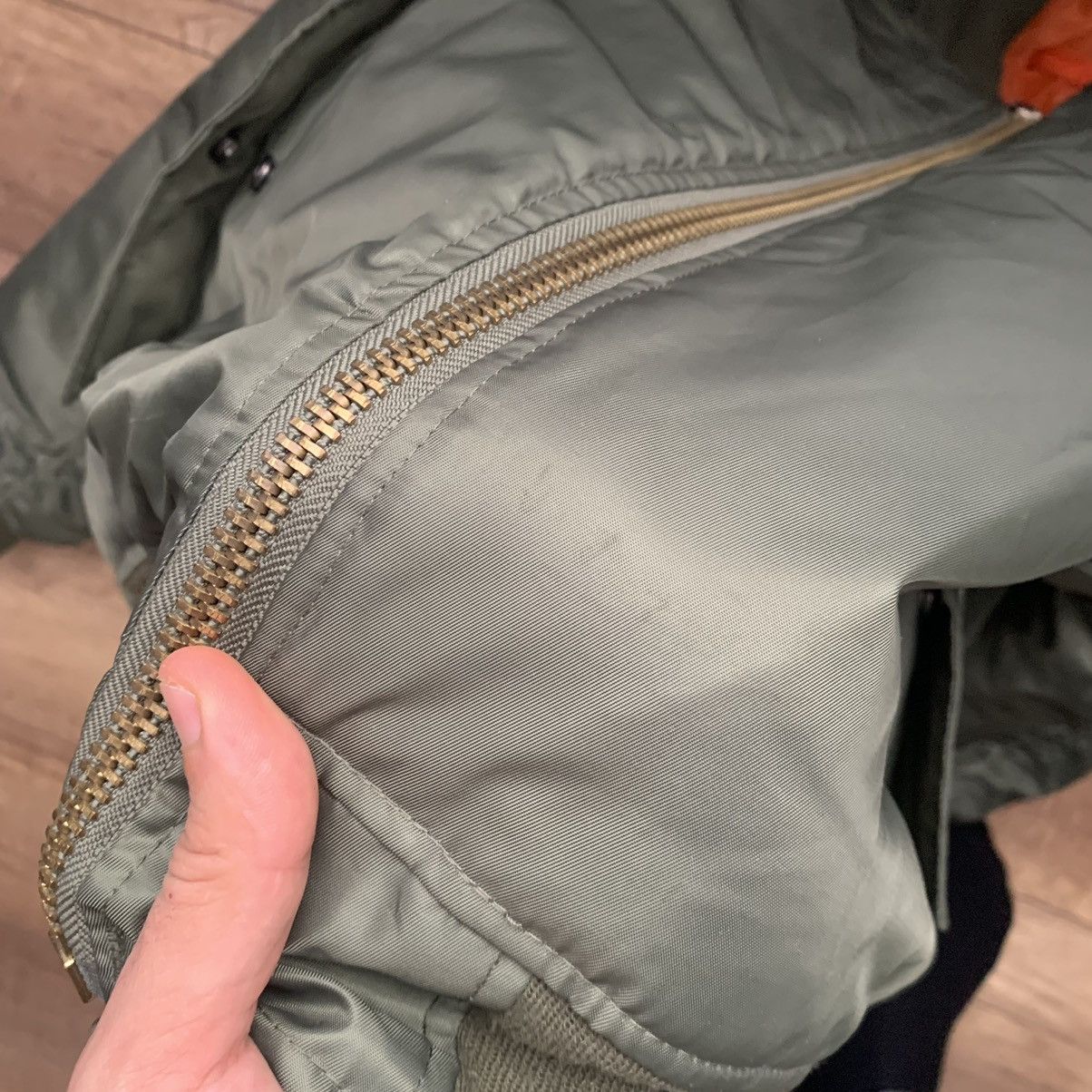 Other MA-1 Flying Nylon Bomber Jacket Military Vintage Size US L / EU 52-54 / 3 - 11 Thumbnail