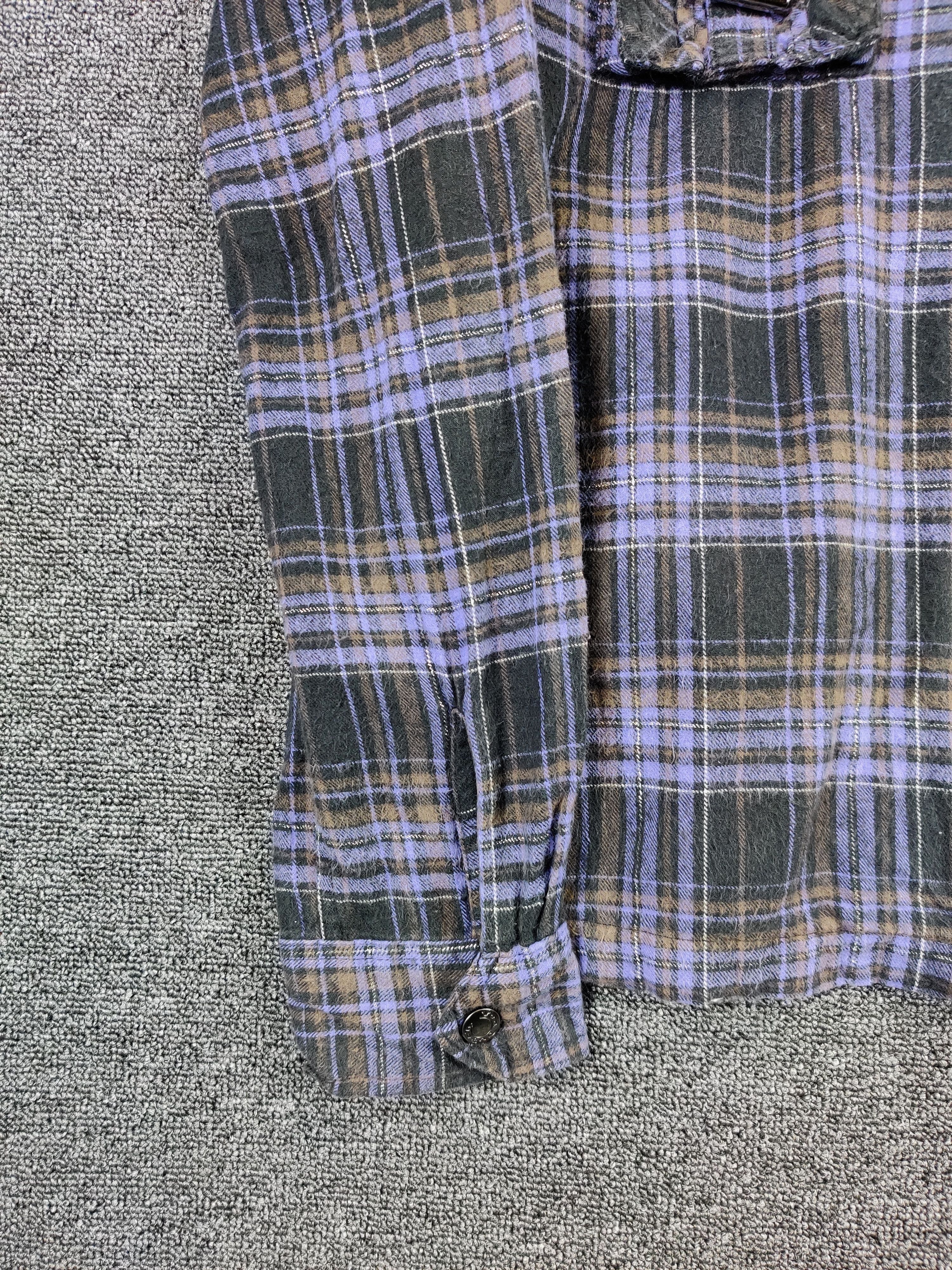 Von Dutch Vintage Von Dutch Checkered Zipper Flannel Shirt Size US L / EU 52-54 / 3 - 6 Thumbnail
