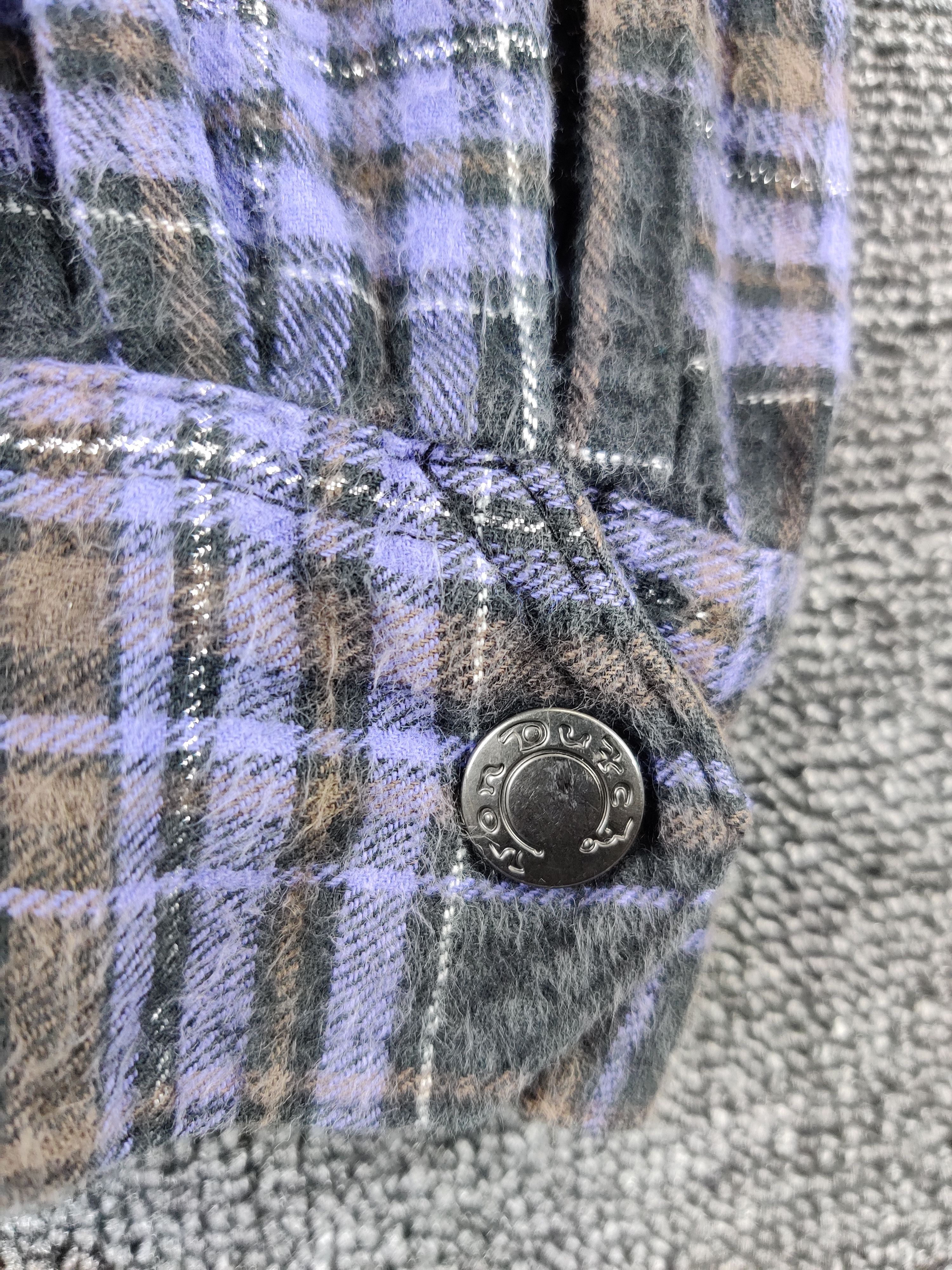 Von Dutch Vintage Von Dutch Checkered Zipper Flannel Shirt Size US L / EU 52-54 / 3 - 9 Thumbnail