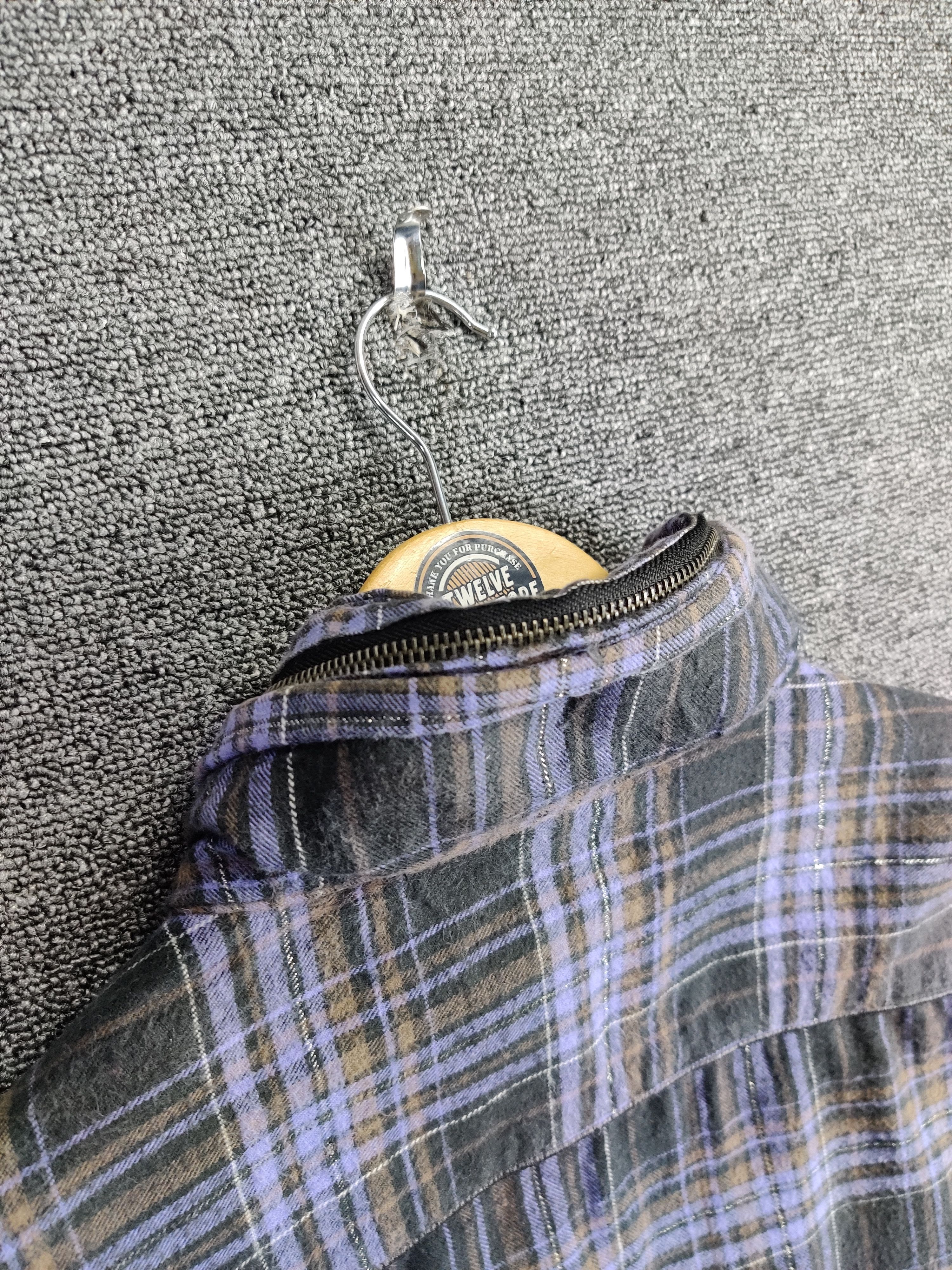 Von Dutch Vintage Von Dutch Checkered Zipper Flannel Shirt Size US L / EU 52-54 / 3 - 8 Thumbnail