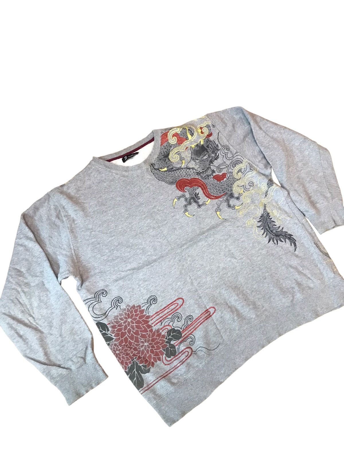 Japanese Brand × Vintage ‼️SWEATSHIRT SORRIDERE SUKAJAN DRAGON‼️ Size US L / EU 52-54 / 3 - 6 Thumbnail