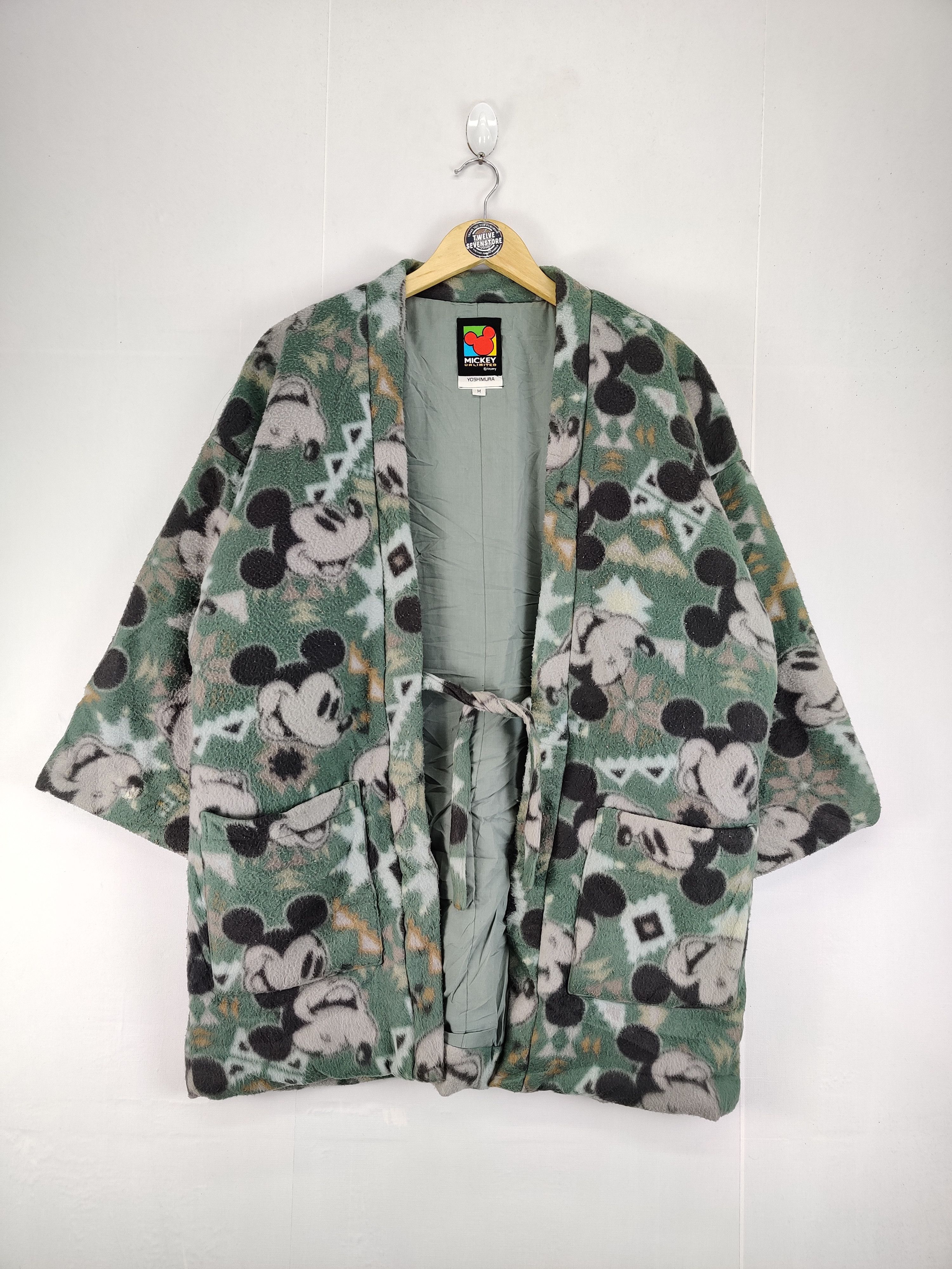 Mickey Mouse Vintage Mickey Mouse Camo Kimono Jacket Size US M / EU 48-50 / 2 - 3 Thumbnail
