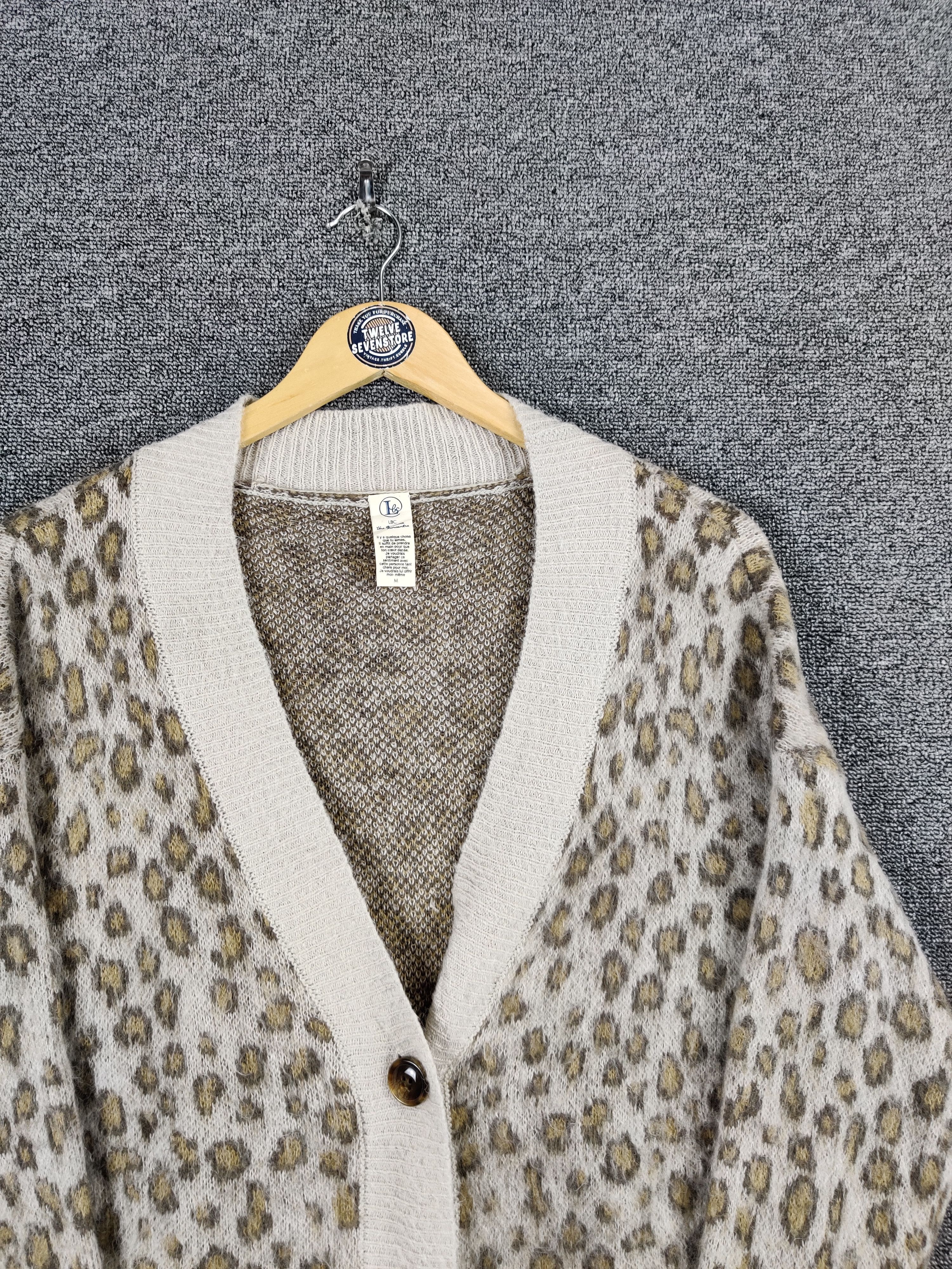Japanese Brand Unbranded Leopard Knit Cardigan Size US M / EU 48-50 / 2 - 4 Thumbnail