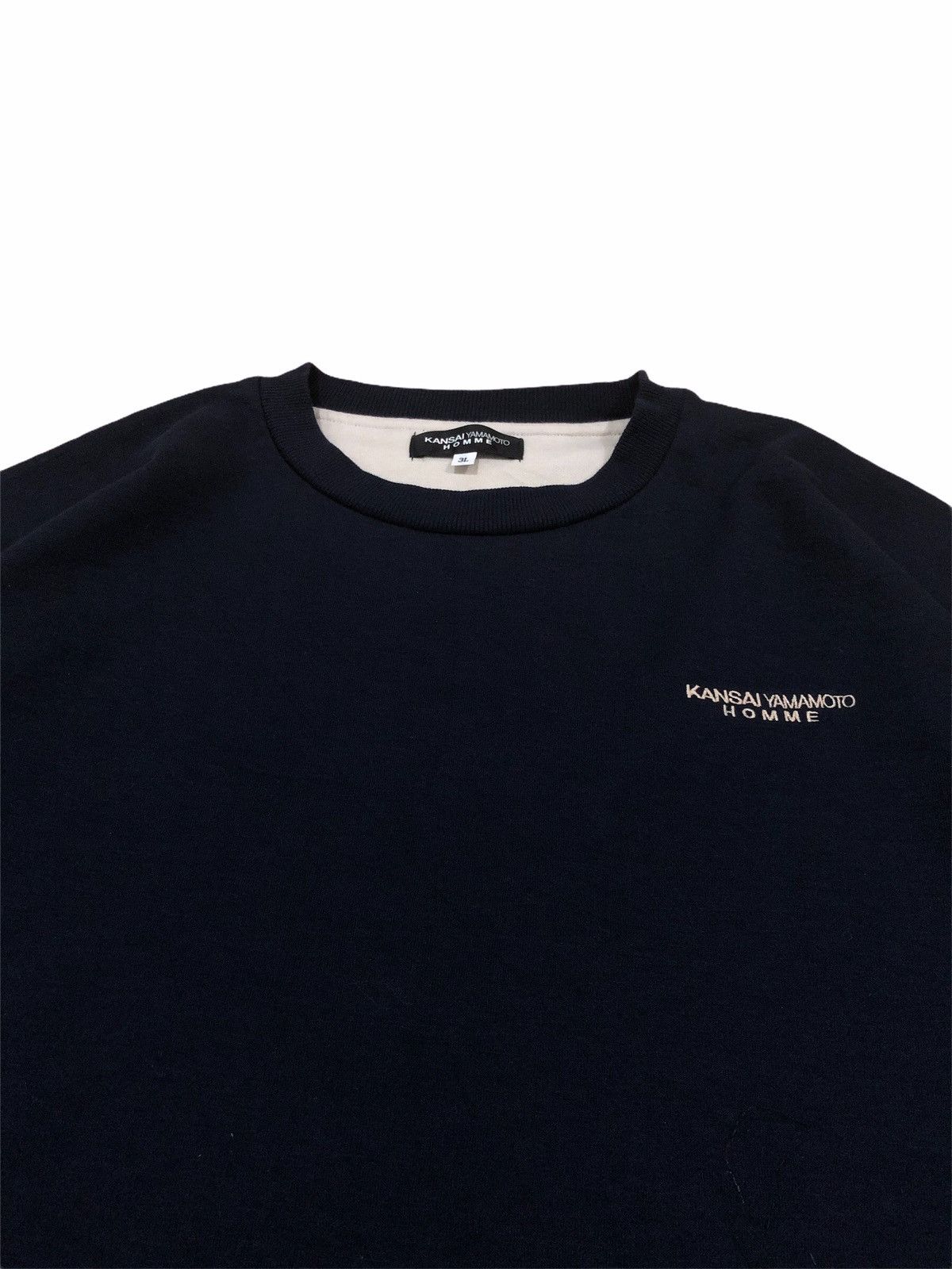 Kansai Yamamoto Homme Minimalist Spell Out Logo Sweatshirt