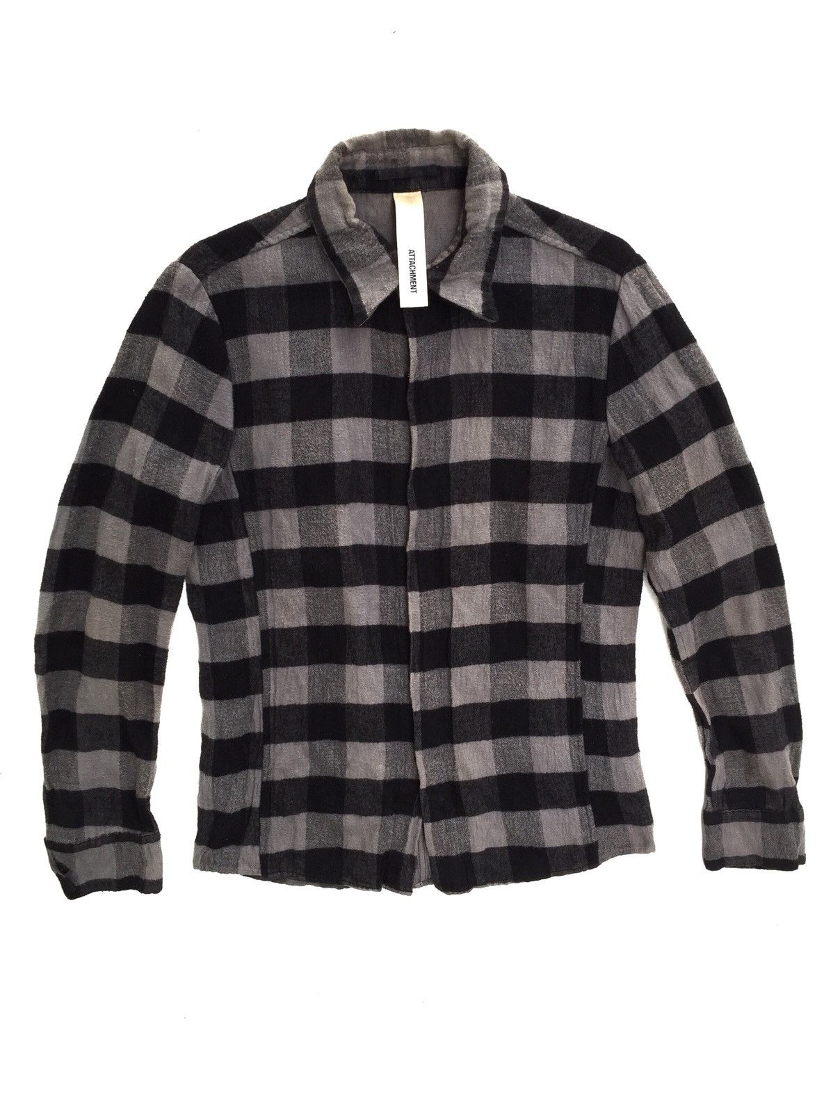 Attachment × Kazuyuki Kumagai Attachment Japanese Brand Attachment Kazuyuki Kumagai Flannel Hook Size US S / EU 44-46 / 1 - 1 Thumbnail
